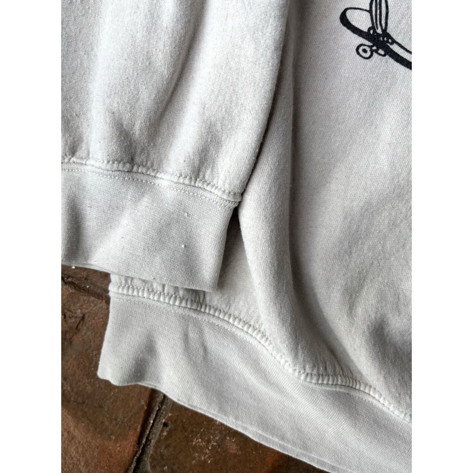 Vintage Project Social T Urban Outfitters Skateboarding Skeletons Crewneck Sweatshirt L Gray Cotton Blend Logo Ladies Mens? Size L / US 10 / IT 46 - 4 Thumbnail