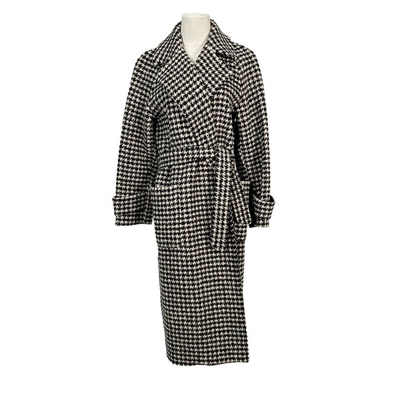 Max Mara Max Mara Houndstooth camel hair nylon overcoat. Size XS / US 0-2 / IT 36-38 - 9 Thumbnail