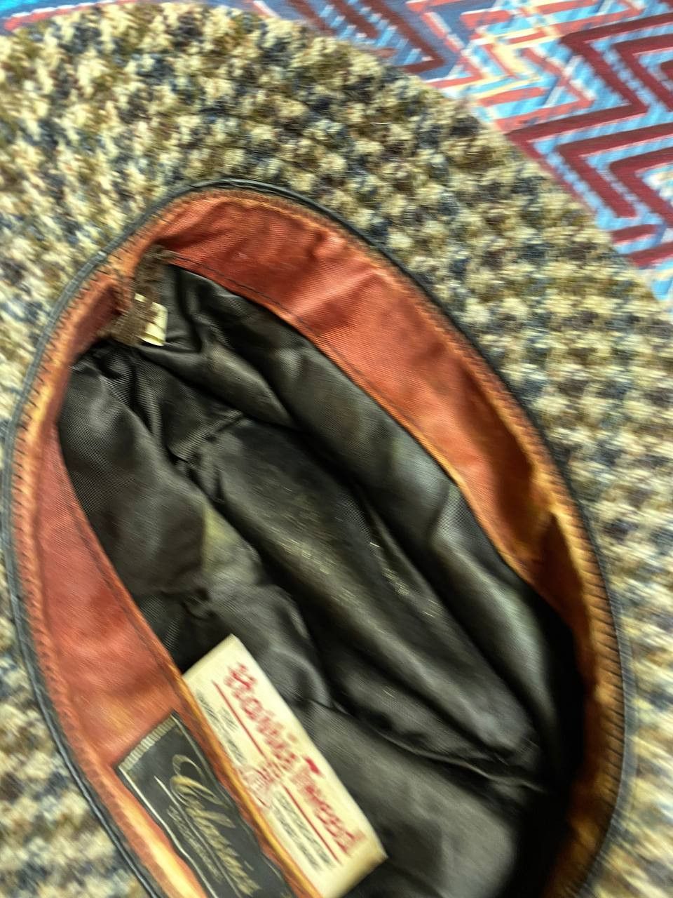 Harris Tweed × Vintage Harris Tweed Vintage Wool Casual Hat Size ONE SIZE - 7 Thumbnail