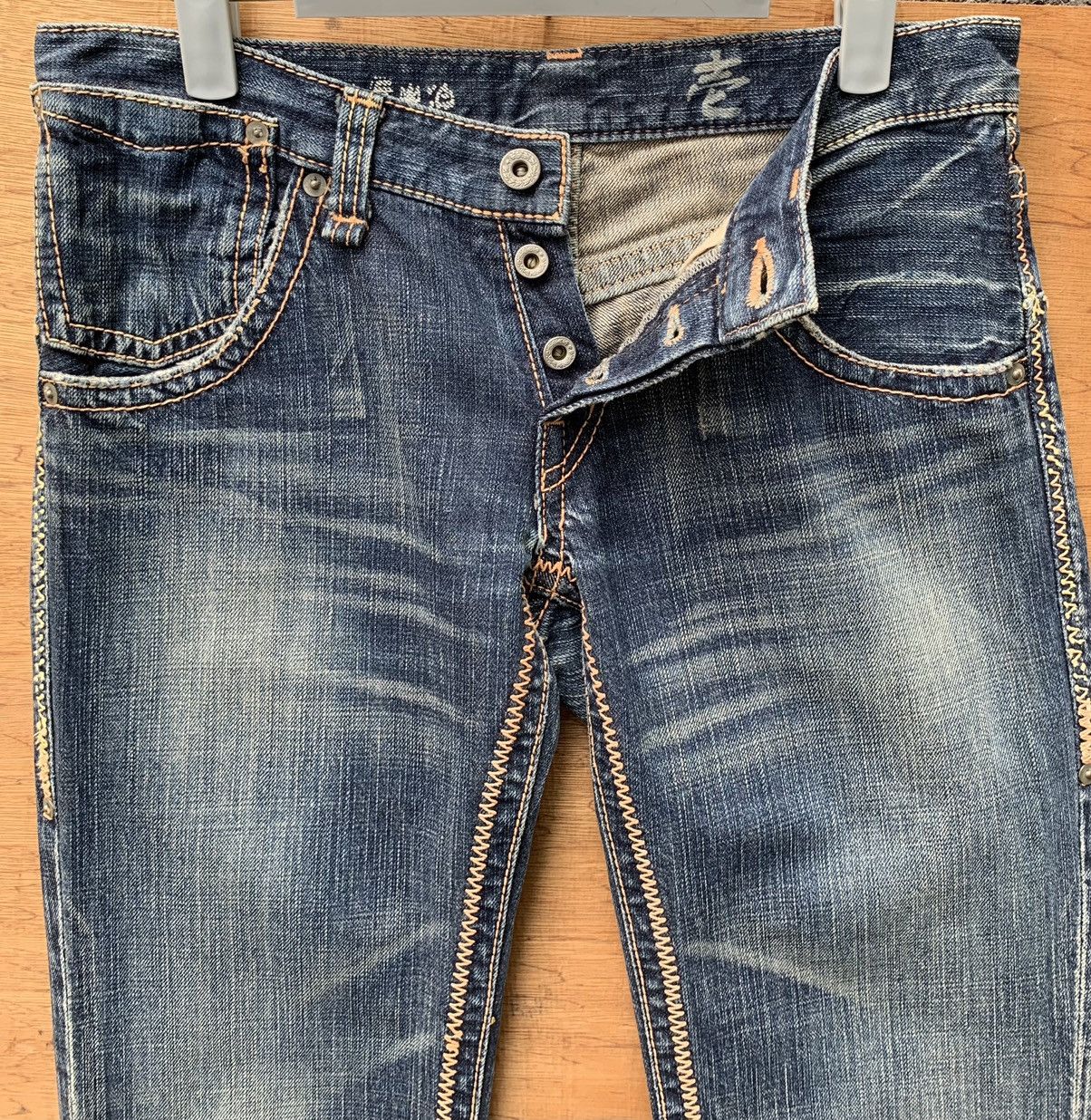 Vintage Keiji Itakura Japanese Designer Denim Pants Size US 30 / EU 46 - 21 Thumbnail