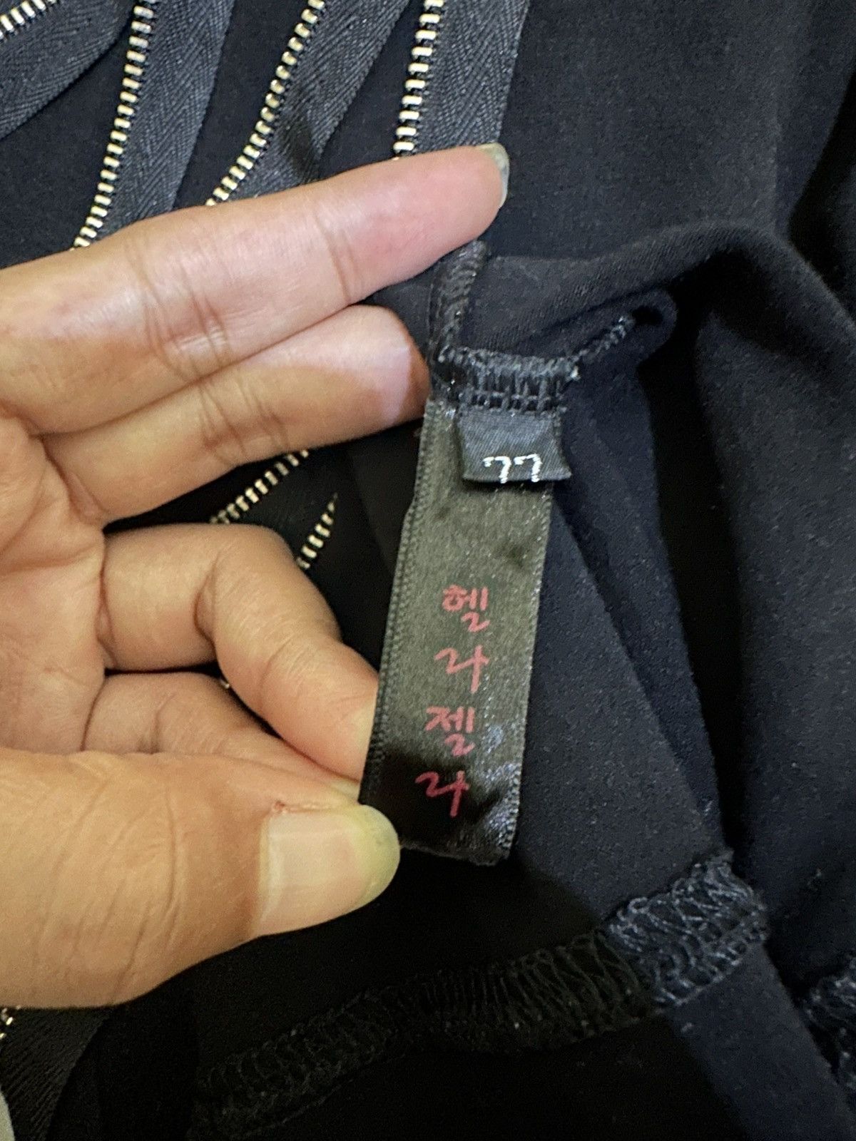 Le Grande Bleu (L.G.B.) CRAZY FASHION LS ZIPPER UNTIDY ASYMMETRICAL LGB STYLE Size US M / EU 48-50 / 2 - 6 Thumbnail