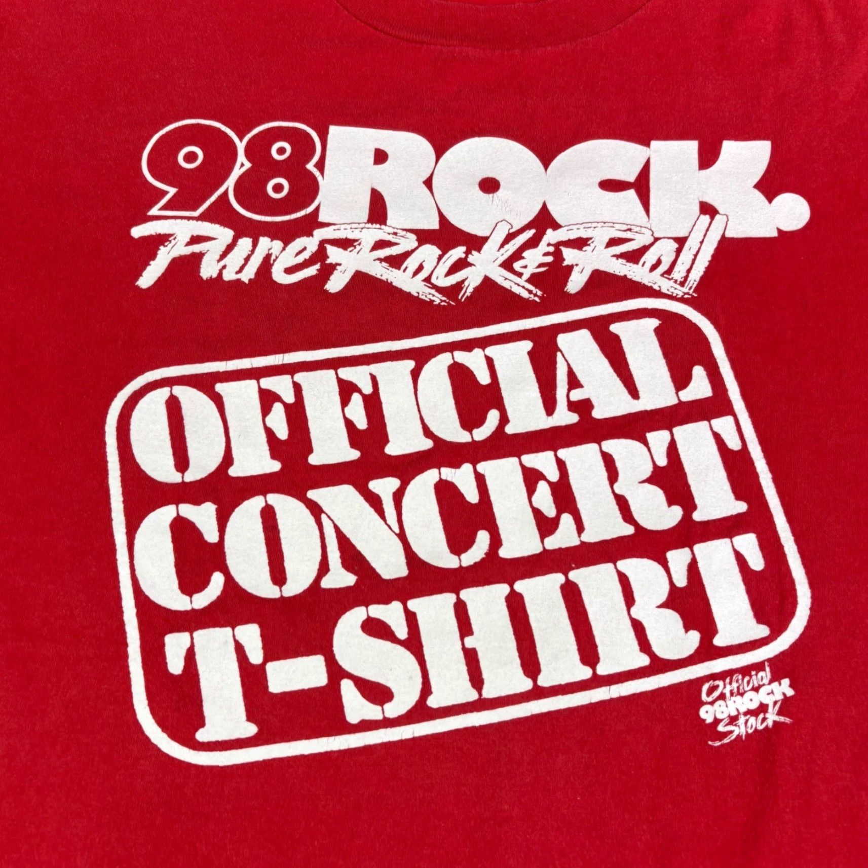 Vintage VINTAGE 98 Rock Pure Rock & Roll Official Concert T-Shirt Red XL Men Short Sleeve Graphic Tee Size US XL / EU 56 / 4 - 7 Thumbnail