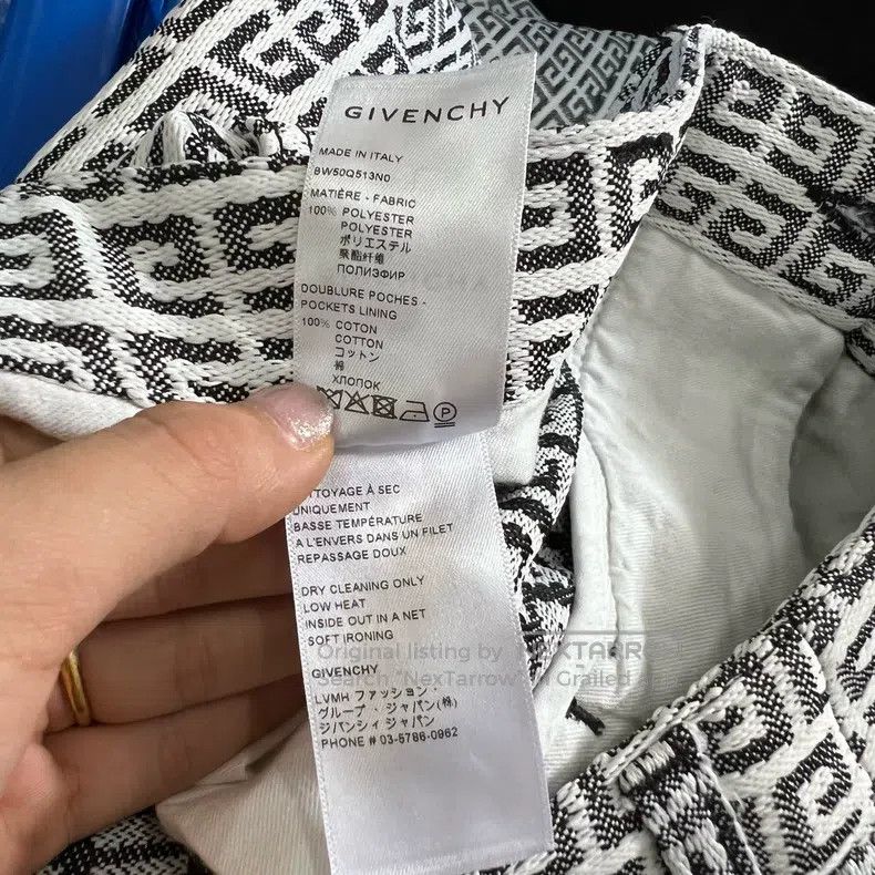 Givenchy Givenchy Four-Panel Full Print Denim Long Pants Size 26 Size US 26 / EU 42 - 4 Thumbnail