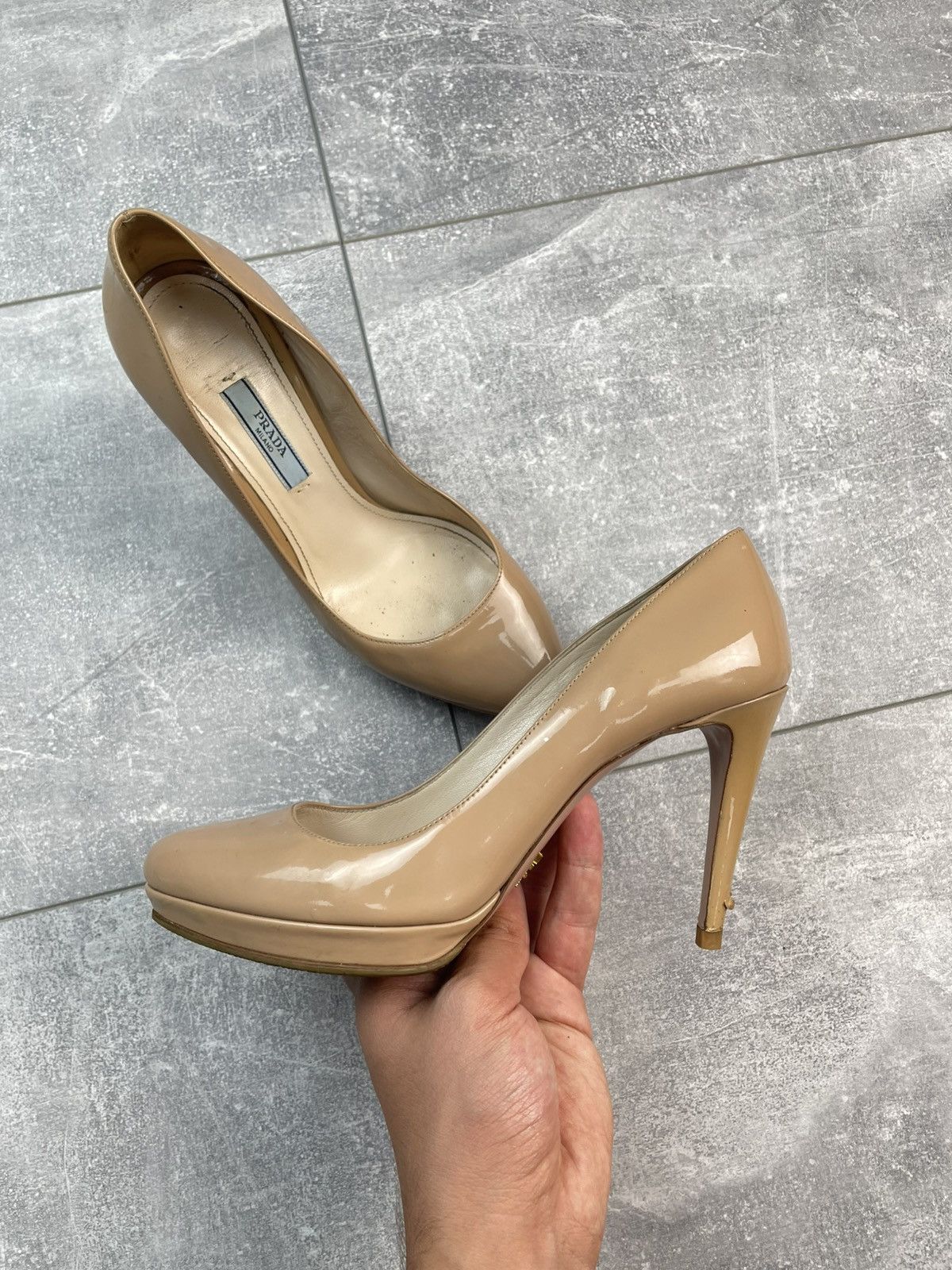 Prada Prada Patent Leather Heels Size US 6 / IT 36 - 5 Thumbnail