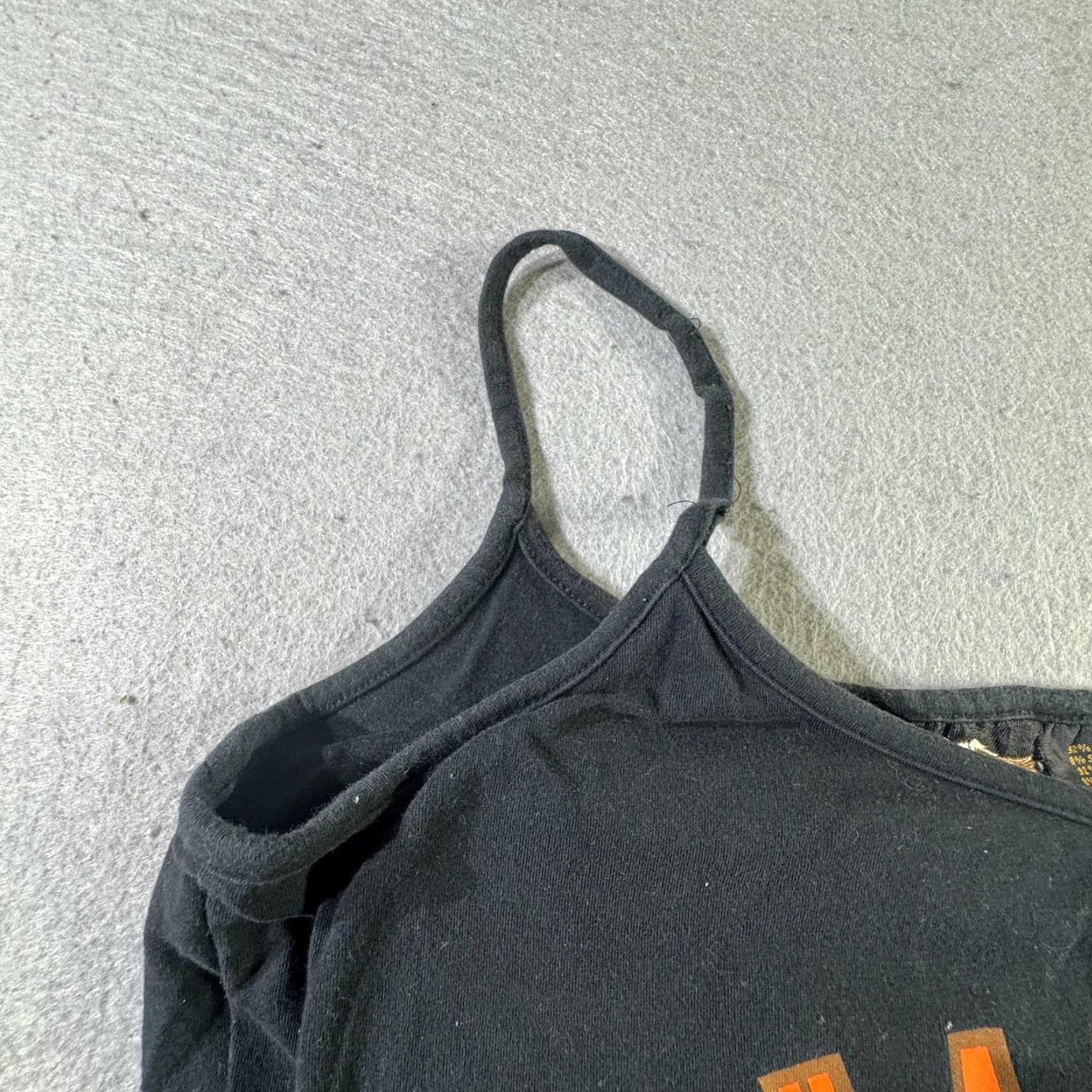 Harley Davidson VINTAGE Harley-Davidson Women's Tank Top Camisole 2003 100th Anniversary Motorcycle Logo Black Medium Women Size M / US 6-8 / IT 42-44 - 3 Thumbnail