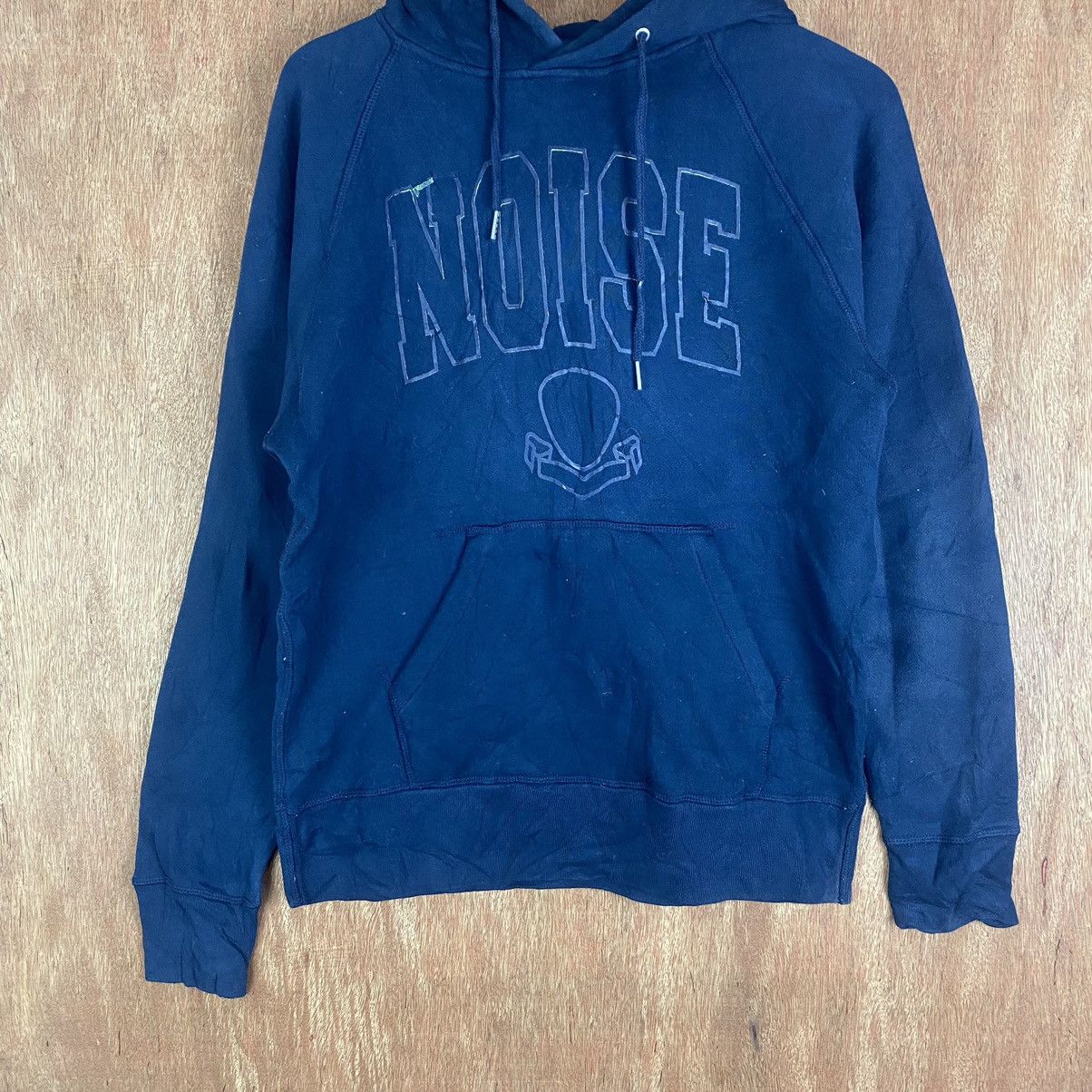 Global Work × Japanese Brand Global Work "NOISE" Sweatshirt Hoodie Blue #K01591 Size US M / EU 48-50 / 2 - 8 Thumbnail