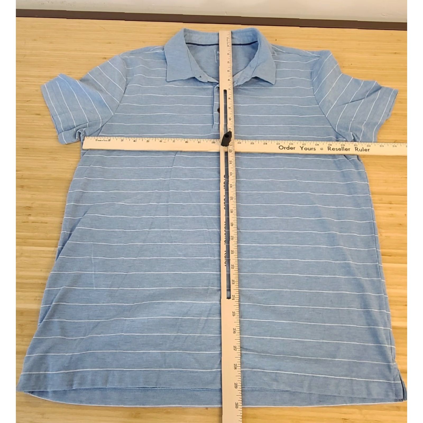Apt. 9 Apt. 9 Polo Shirt Blue Short Sleeve Cotton Men Large Button-Up Casual Size US L / EU 52-54 / 3 - 4 Thumbnail
