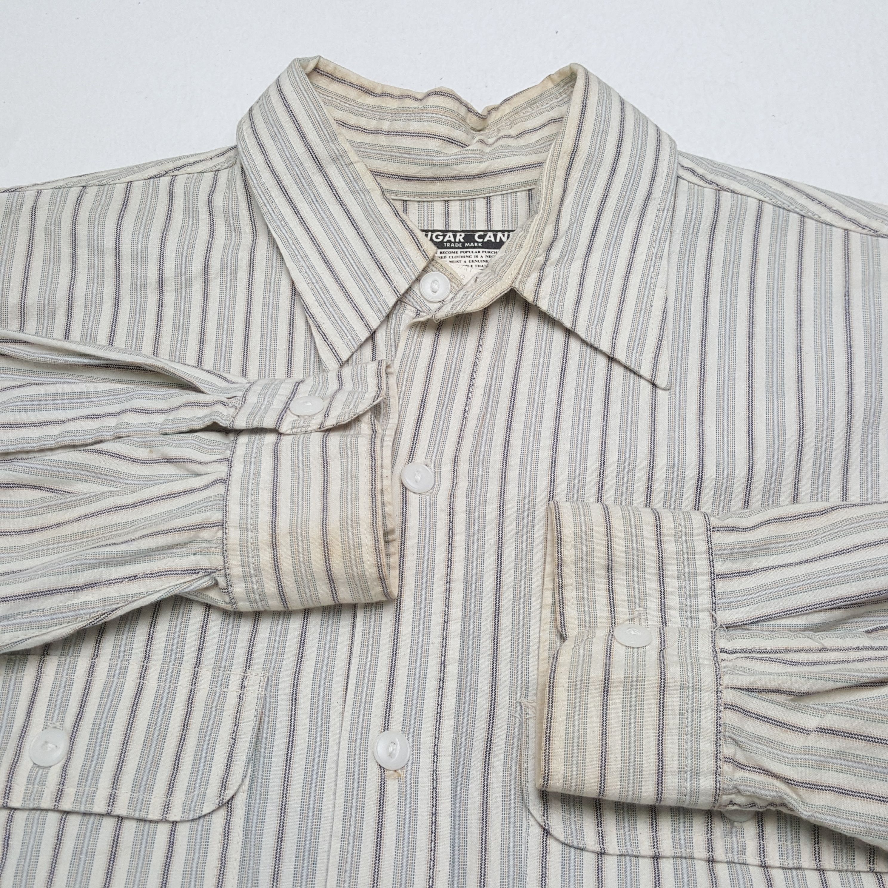 Japanese Brand × Sugar Cane × Vintage Vintage SUGAR CANE Japanese Fashion Brand Shirts Size US L / EU 52-54 / 3 - 7 Thumbnail