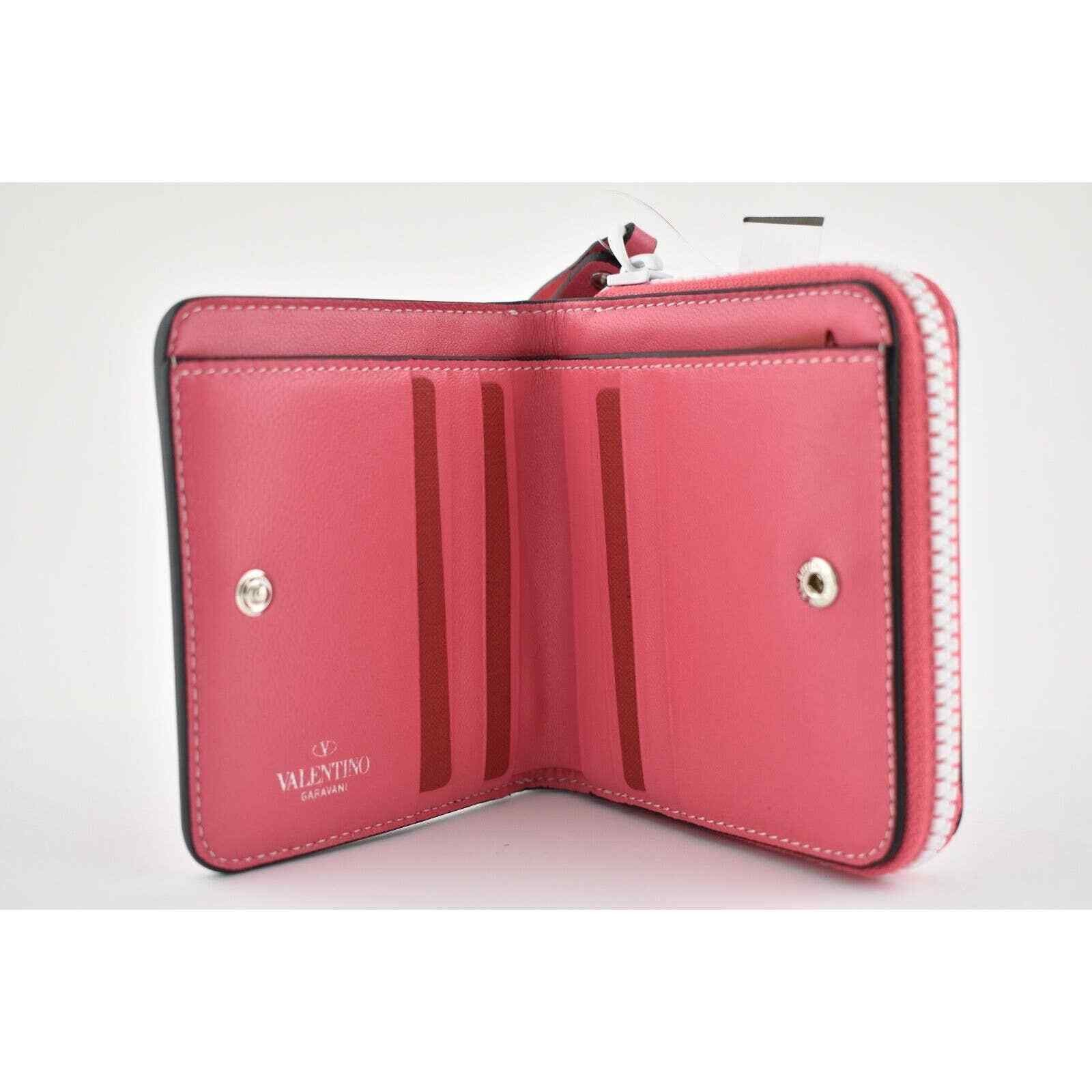 Valentino Valentino Spike Leather Small Zipper French Compact Wallet Size ONE SIZE - 10 Thumbnail