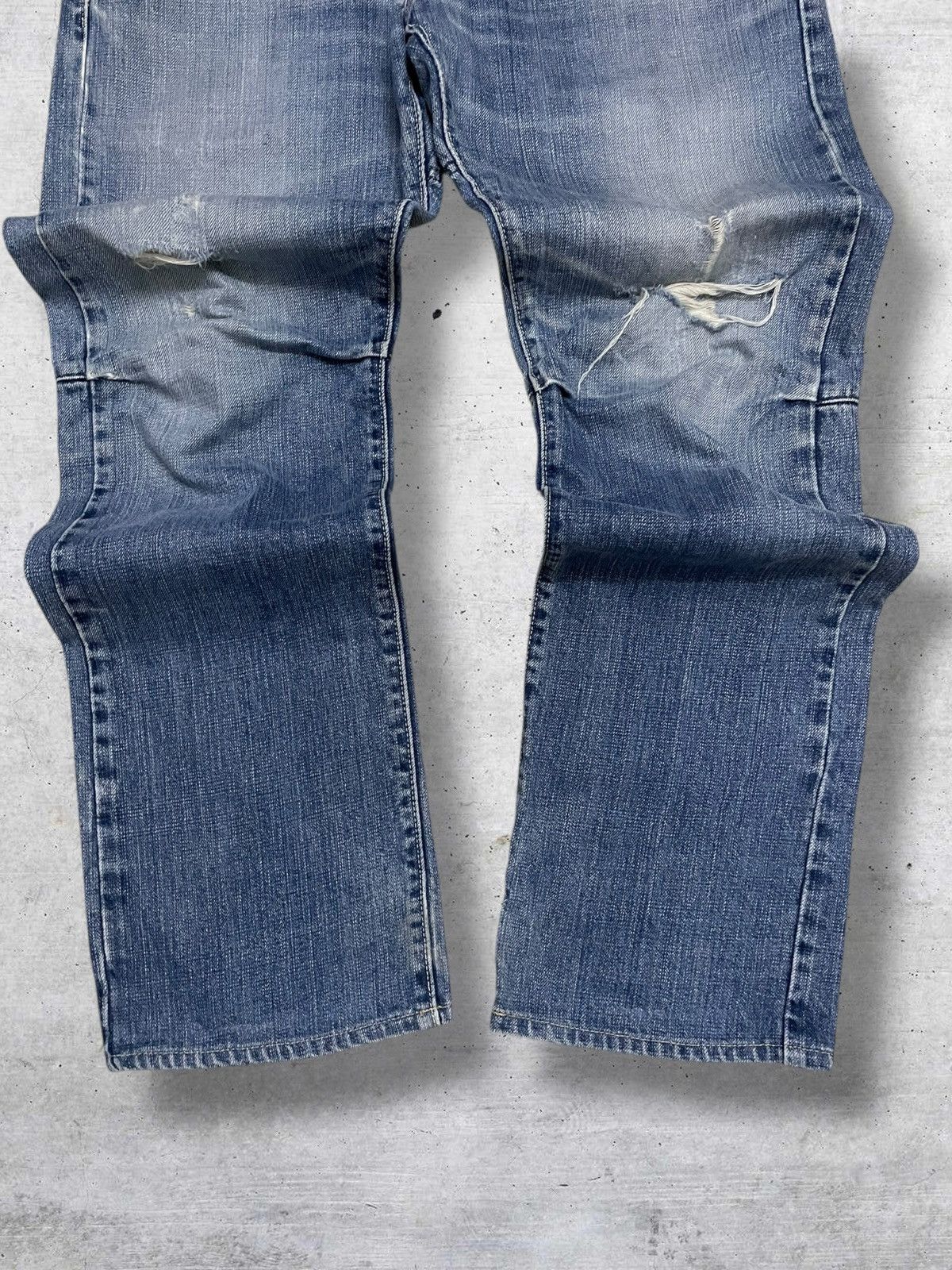 Japanese Brand VINTAGE STUDIO ECRU 90S JAPAN DESIGNER RARE DISTRESSED DENIM Size US 32 / EU 48 - 3 Thumbnail