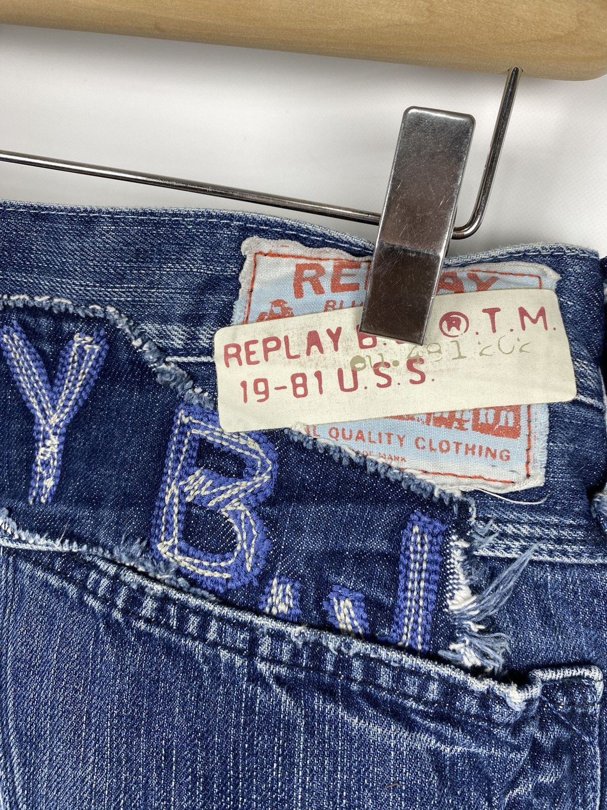 Replay Replay Blue Jeans Vintage Stright Denim size 34 x 32 Size US 33 - 6 Thumbnail