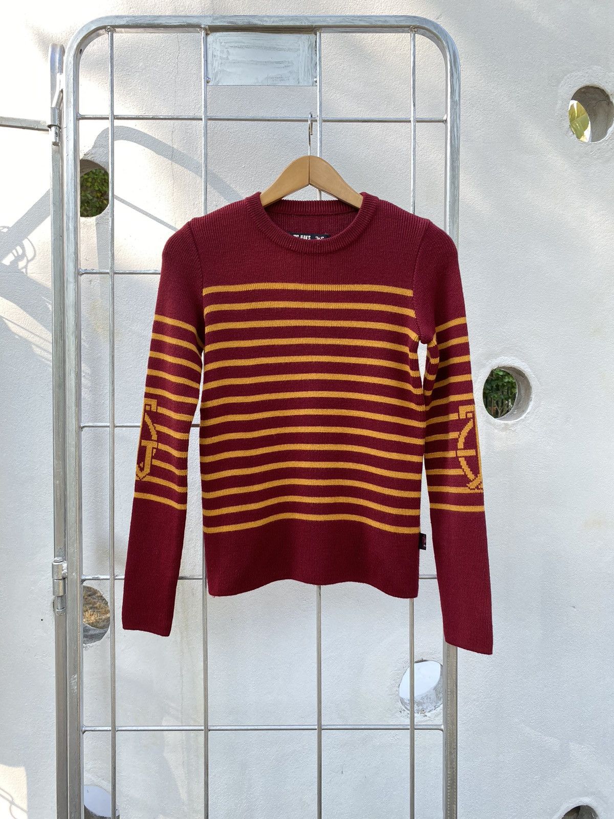 Jean Paul Gaultier Jean Paul Gaultier stripe/logo knitted sweater Size M / US 6-8 / IT 42-44 - 3 Thumbnail