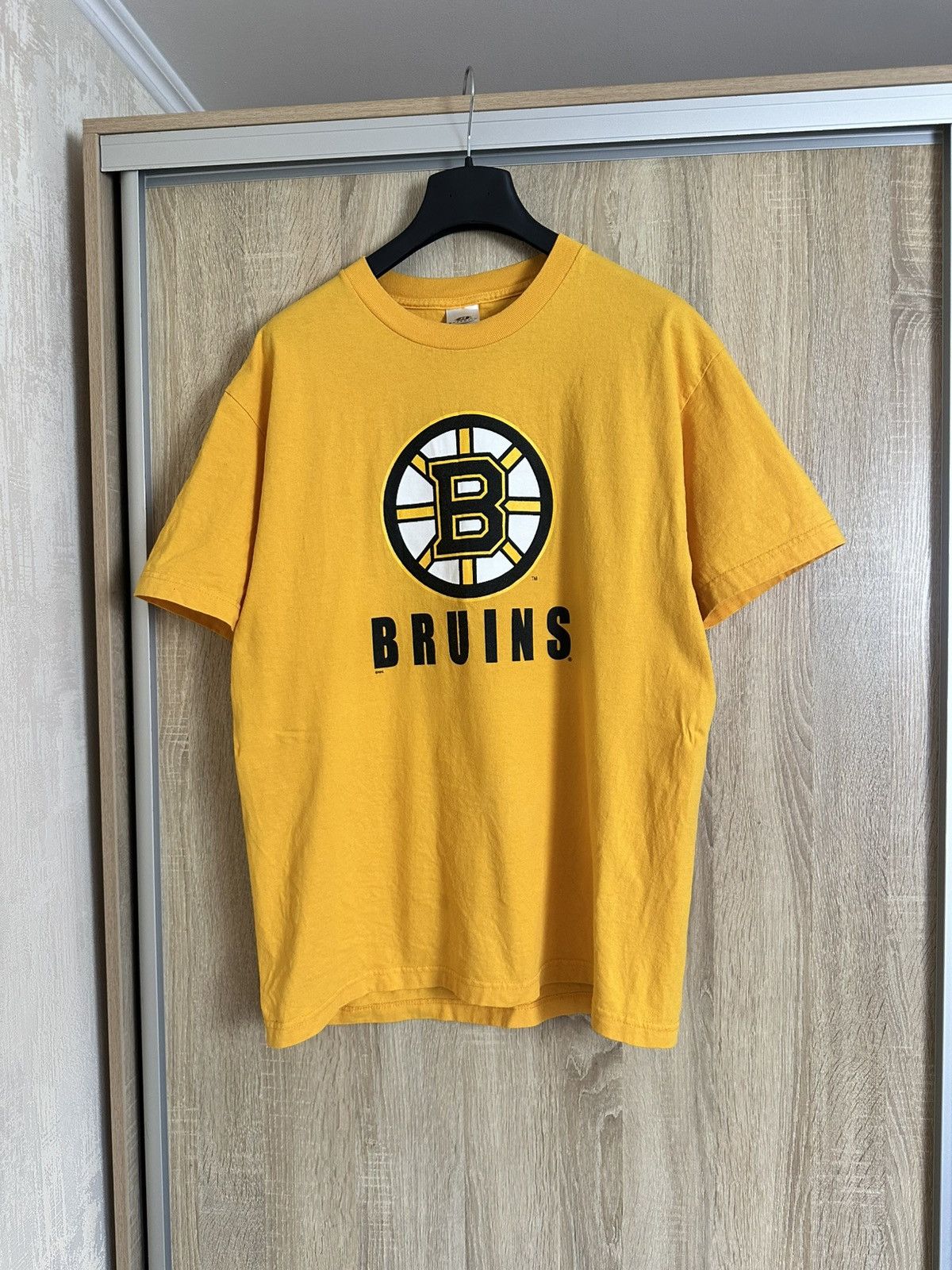 NHL 🔥 Vintage 90s Boston Bruins NHL Logo T Shirt Hockey League Size US L / EU 52-54 / 3 - 5 Thumbnail