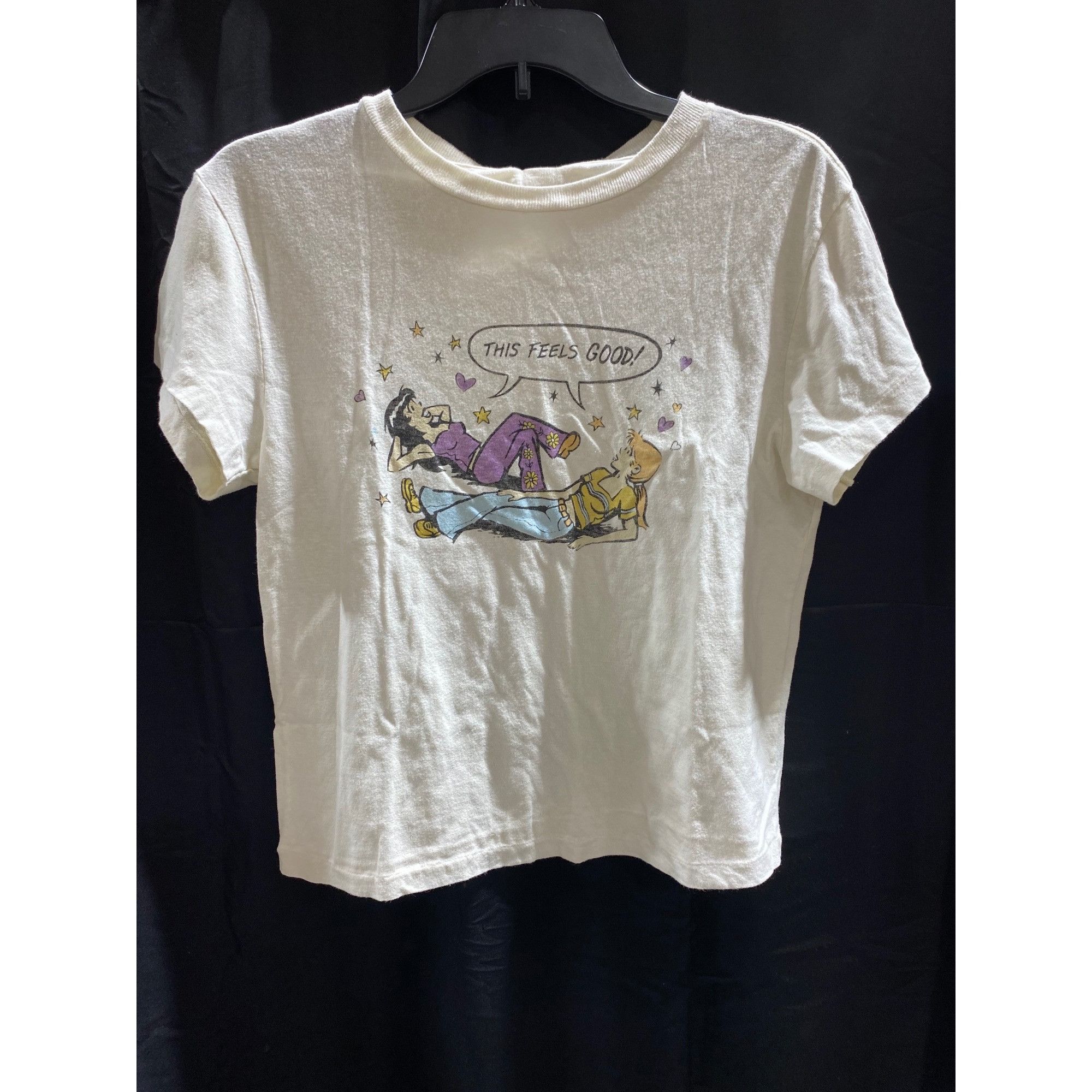 NWT RE/DONE CLASSIC THIS FEELS GOOD VINTAGE WHITE SMALL