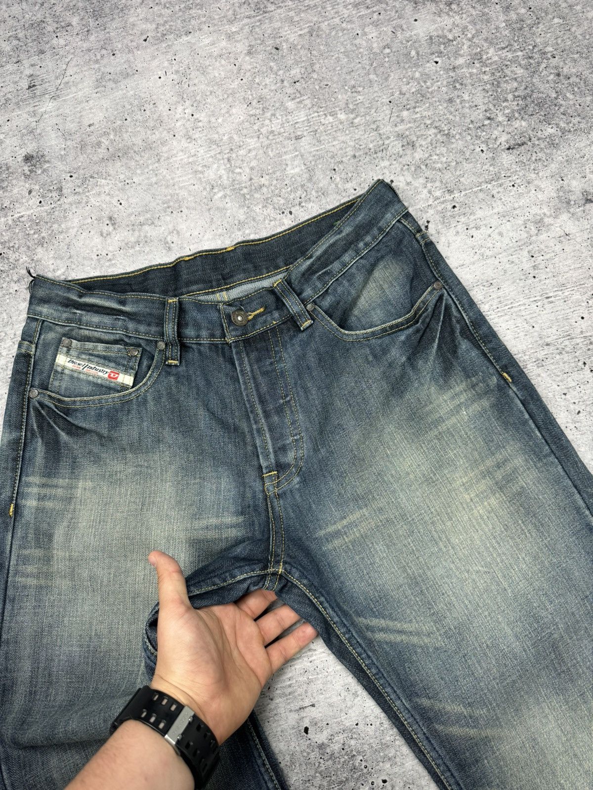 Diesel × Vintage Vintage Diesel Blue Stonewashed Denim Jeans Trousers Pants Size US 32 / EU 48 - 11 Thumbnail