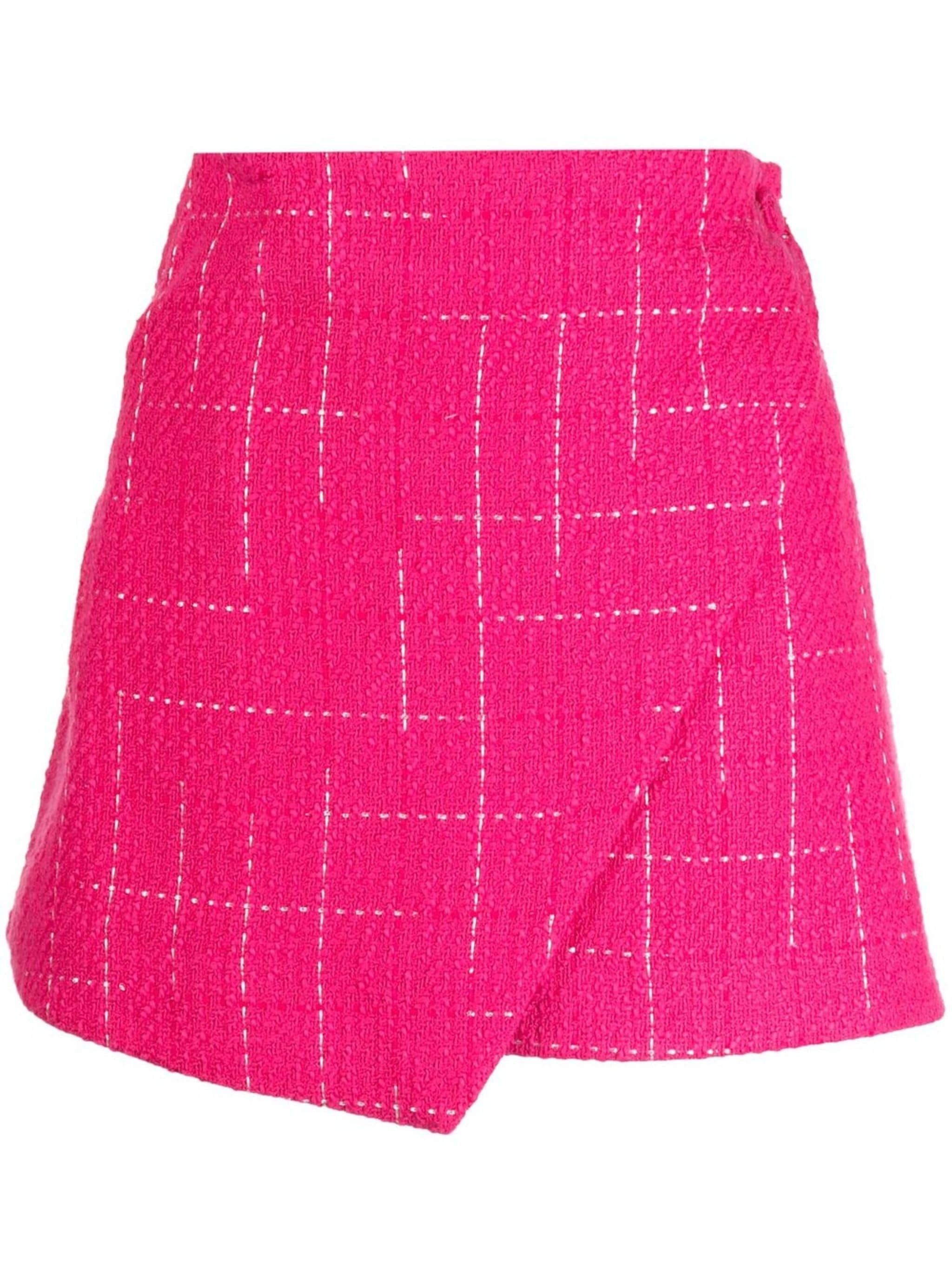Saks Potts o1s22i1n0924 Clara Boucle Mini Skirt in Fuchsia Size 28" / US 6 / IT 42 - 1 Thumbnail