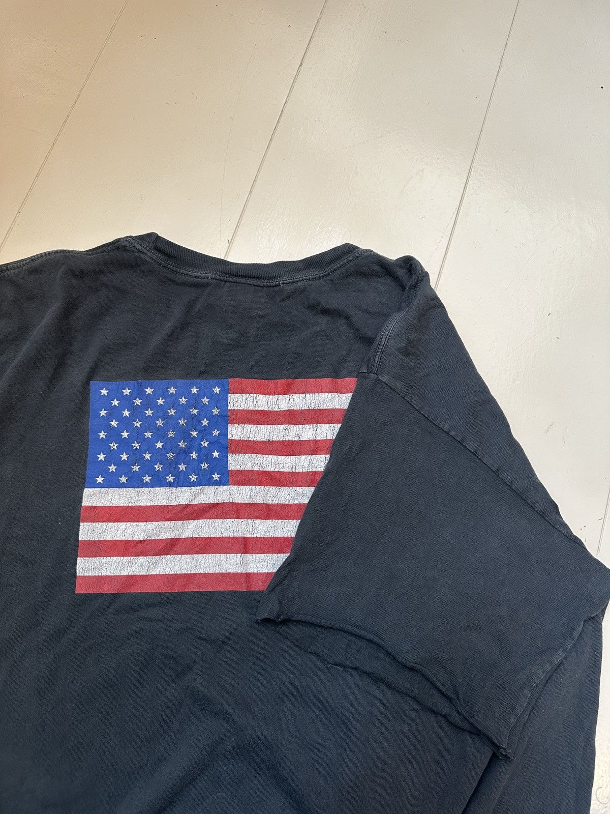 Only NY Vintage MTA Navy/Blue USA flag Graphic T Size US L / EU 52-54 / 3 - 6 Thumbnail