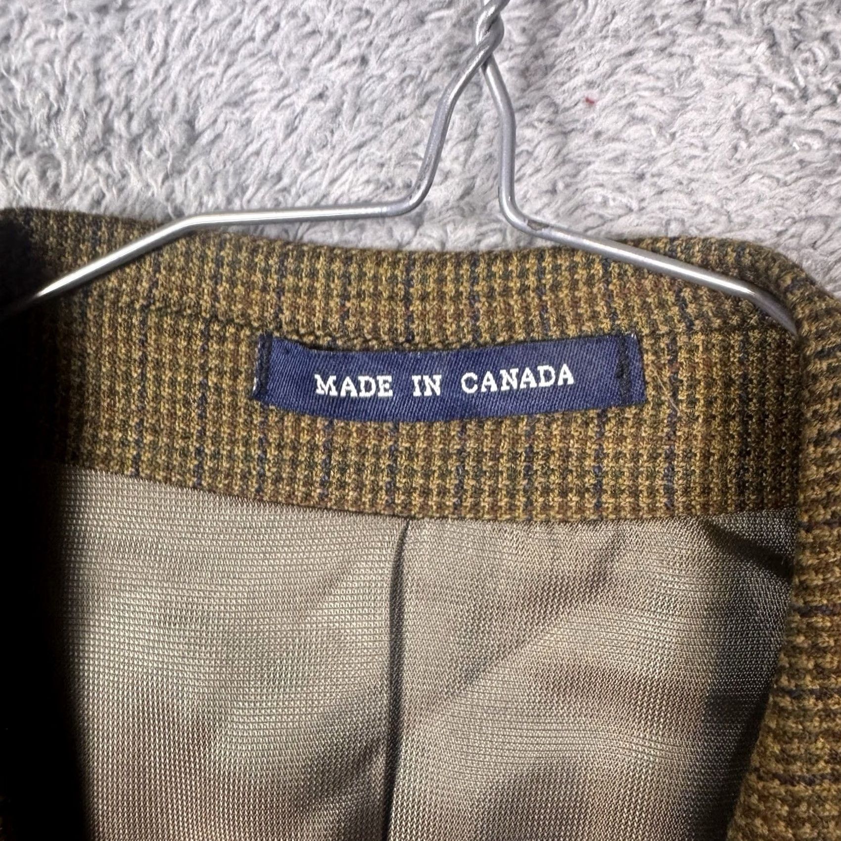 Ralph Lauren Ralph Lauren Blazer Mens 40R 3 Button Houndstooth 100% Lambswool Woolmark Brown Size 40R - 4 Thumbnail