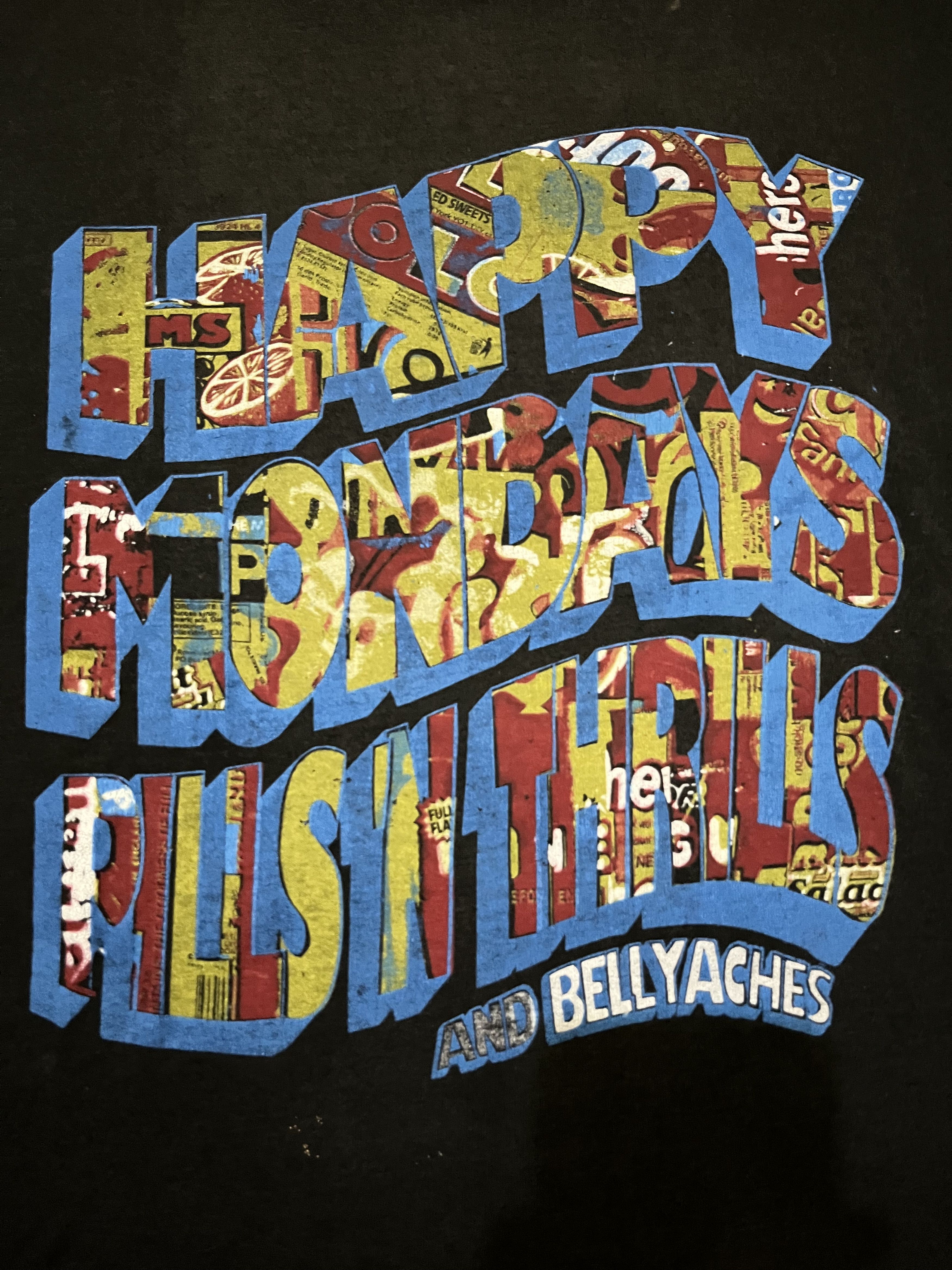 Vintage Rare Happy Mondays and Bellyaches Pills n Thrills Tour Size US L / EU 52-54 / 3 - 8 Thumbnail