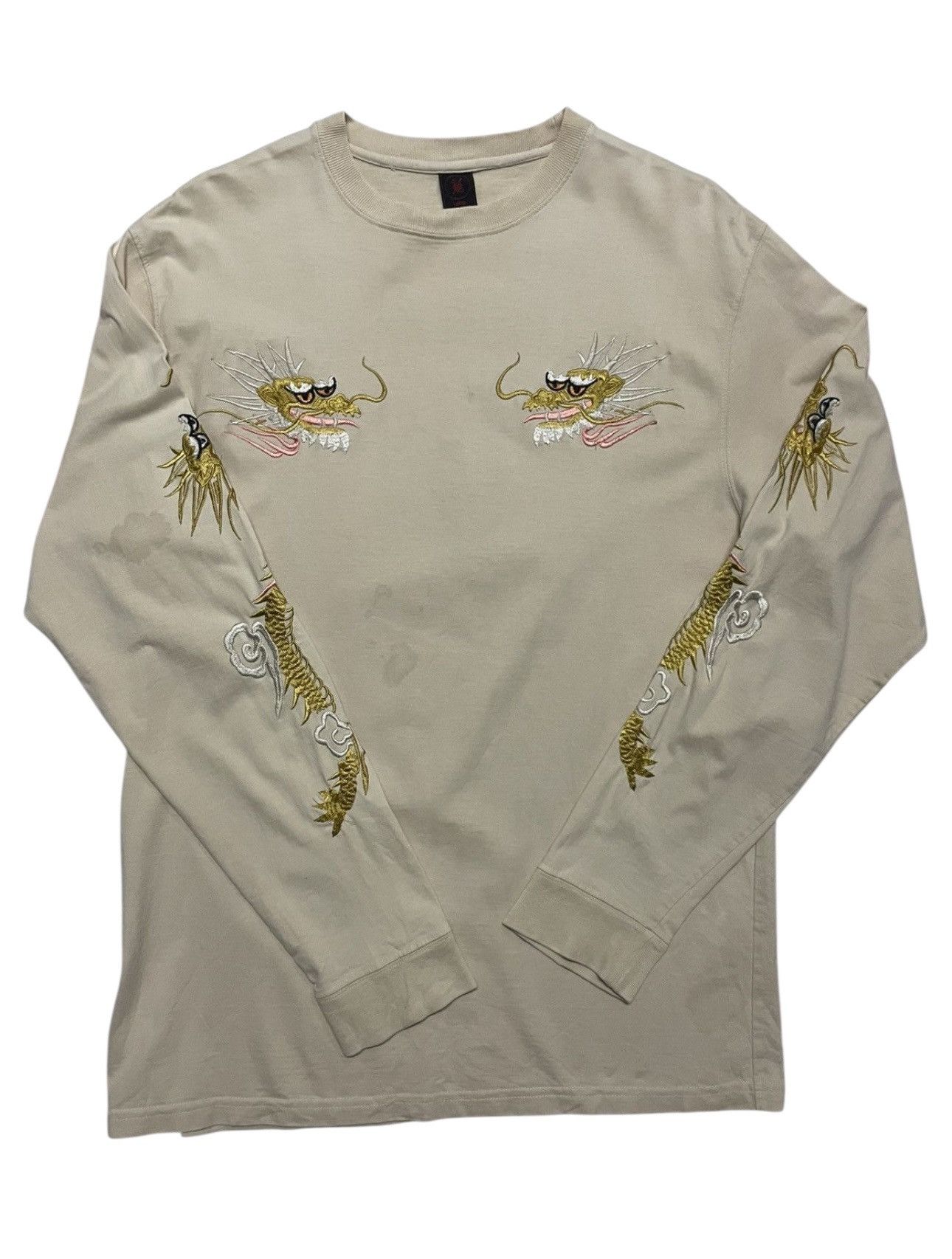Japanese Brand Vintage Japanese Cropped Heads Dragon Embroidery Logo Tattoo Size US L / EU 52-54 / 3 - 1 Thumbnail