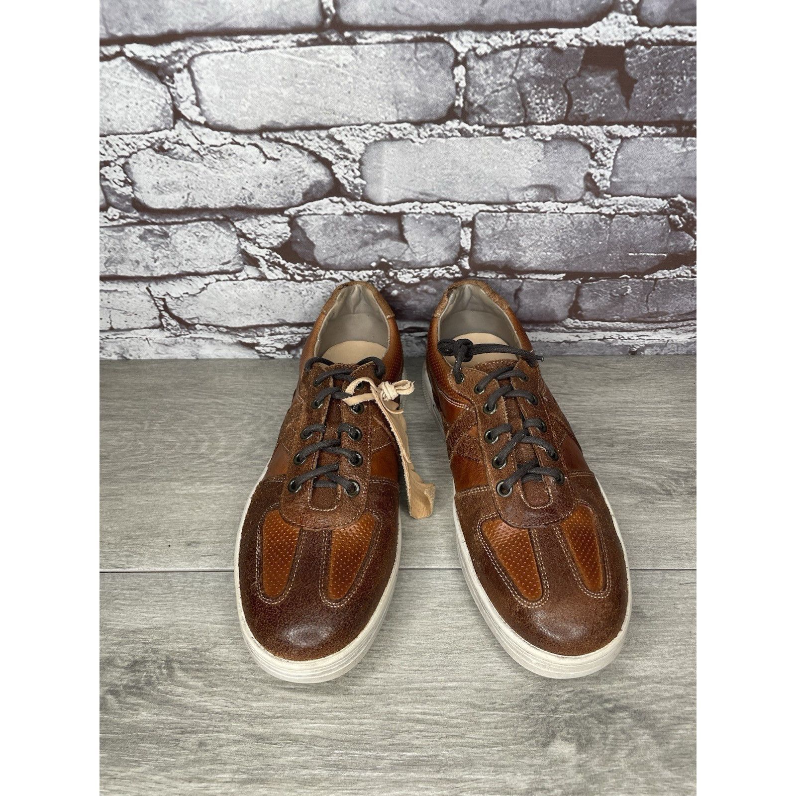 Bed Stu Bed Stu Muller Brown Leather Low Top Casual Lace Up Shoes Me Size US 8.5 / EU 41-42 - 2 Thumbnail