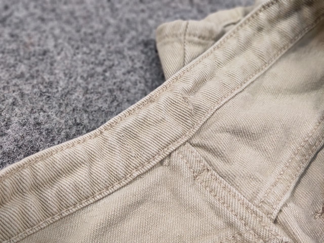 Japanese Brand Vintage Y2K Japanese Bondage Beige Baggy Cargo Denim Pants Size US 30 / EU 46 - 16 Thumbnail