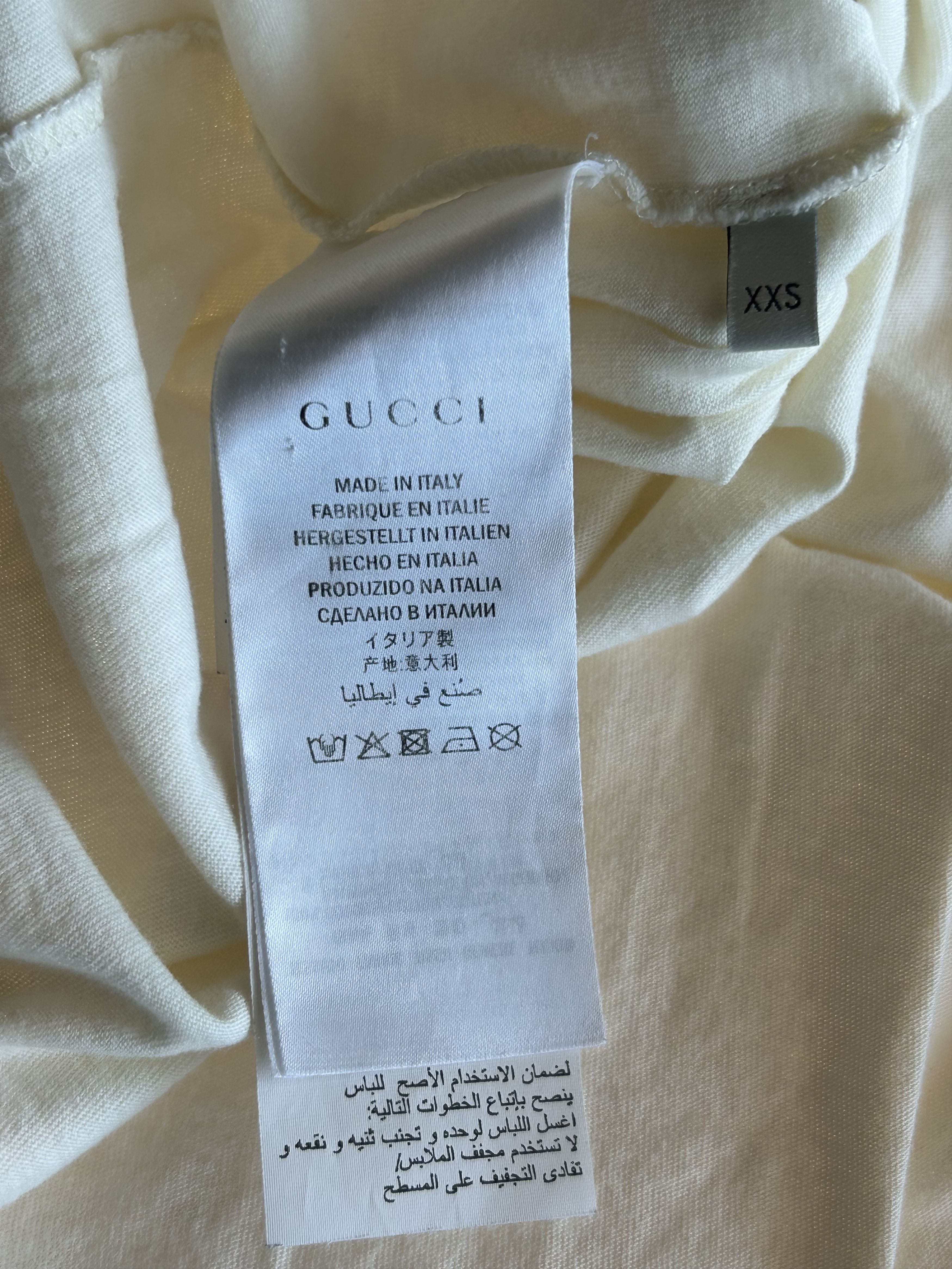 Gucci Gucci White & Black Cities Logo T-Shirt Size US XXS / EU 40 - 4 Thumbnail