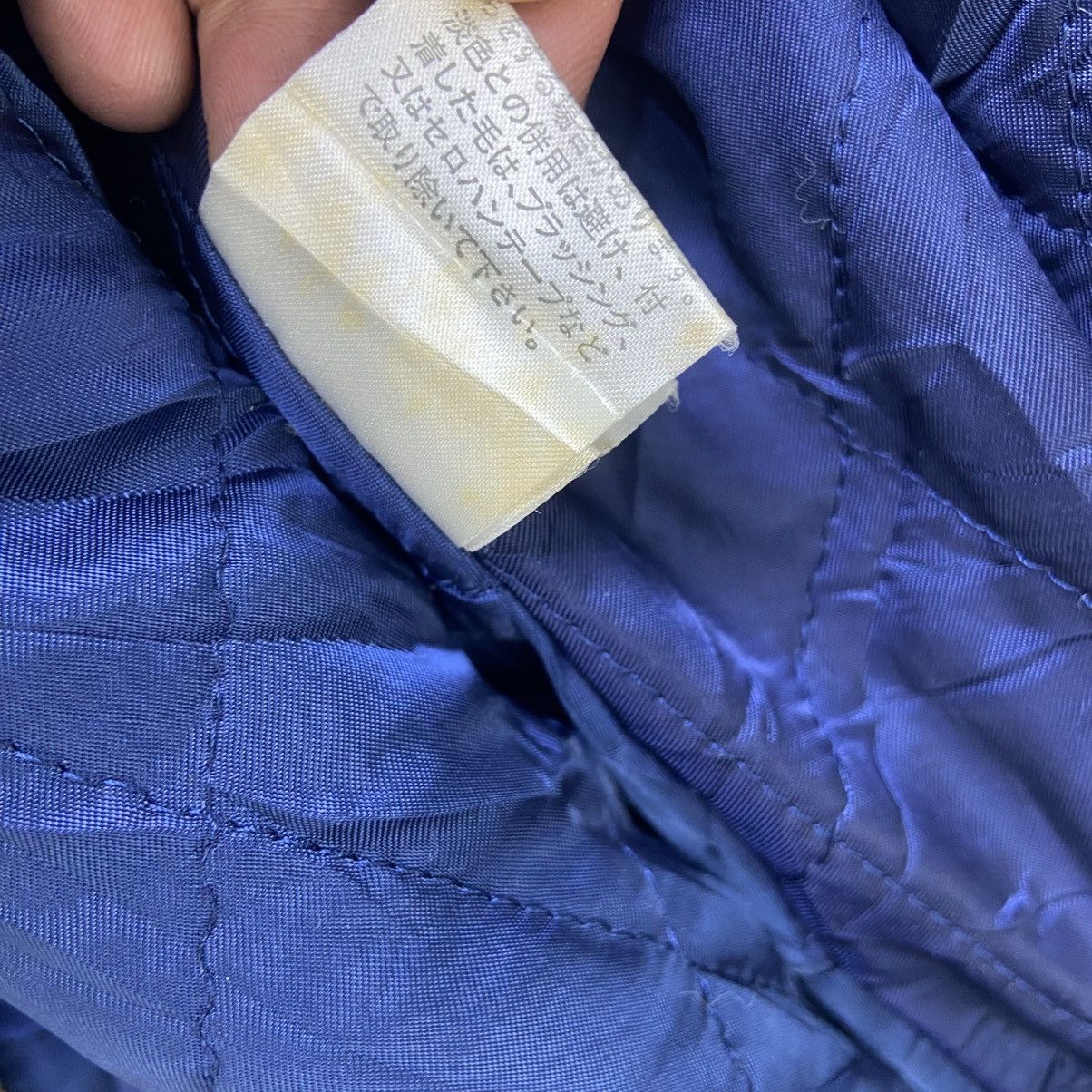 Japanese Brand Vintage 80s Papas Sport 35 Big Logo Sheepskin Sleeve Varsity Size US L / EU 52-54 / 3 - 23 Thumbnail