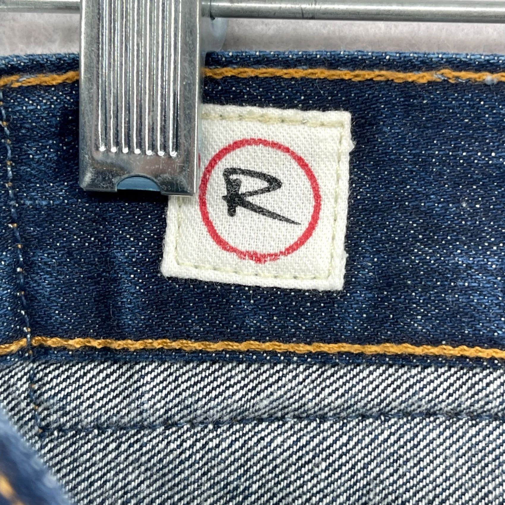 Vintage RIVI Jeans Mens 33 Straight Denim Cotton Blue Selvedge Button Fly USA Size US 33 - 7 Thumbnail