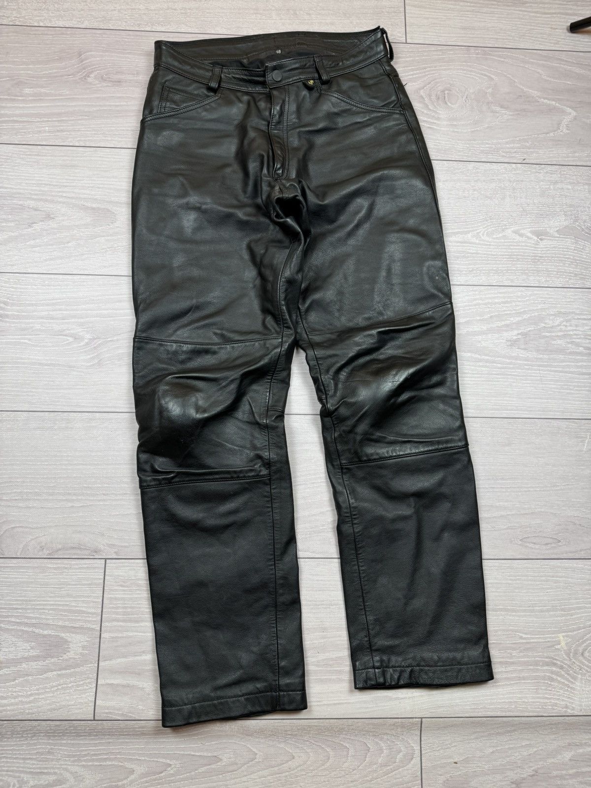 Vintage Leather Moto pants BMW size 48