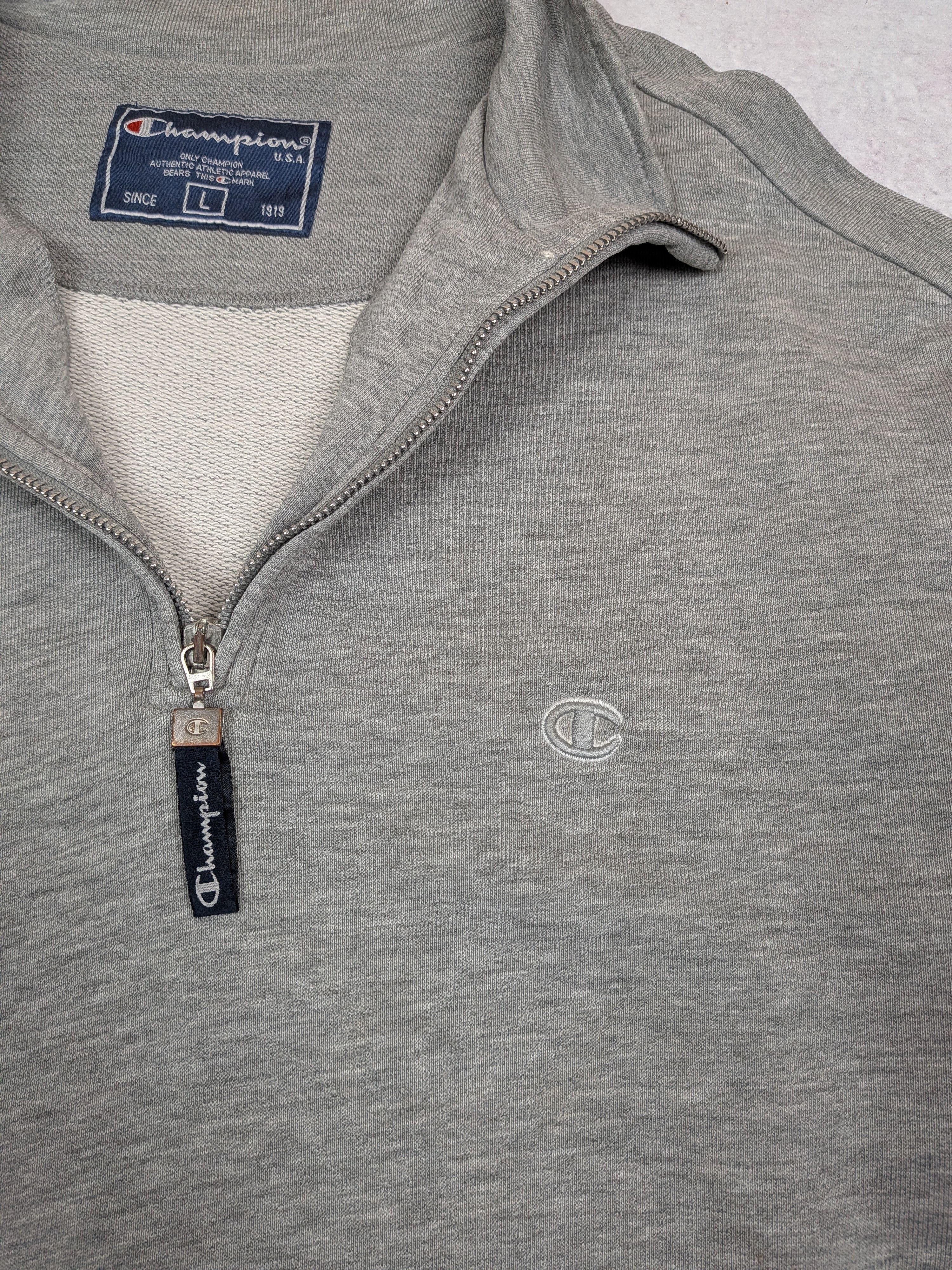 Champion Champion Vintage 1/4 Zip Sweatshirt Y2K Size L Size US L / EU 52-54 / 3 - 7 Thumbnail