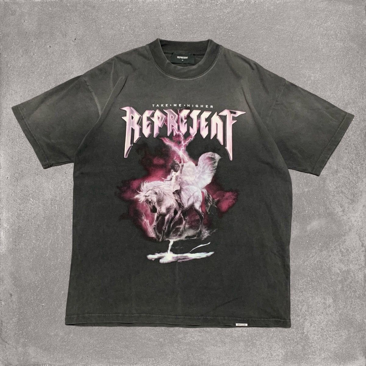 Represent Clo. Represent XS Take Me Higher Vintage Grey Tee Size US XS / EU 42 / 0 - 1 Thumbnail