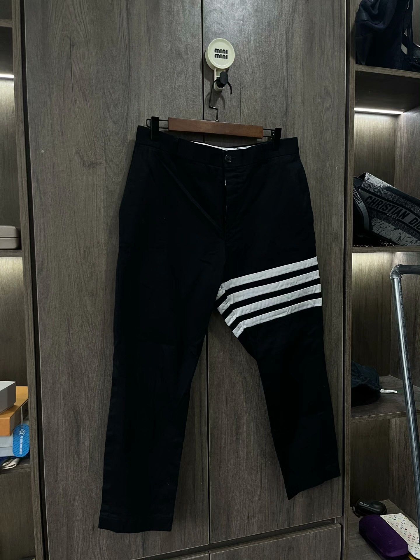 Thom Browne Thom Browne 4-Bar Stripe Cotton Trousers Size US 30 / EU 46 - 4 Thumbnail