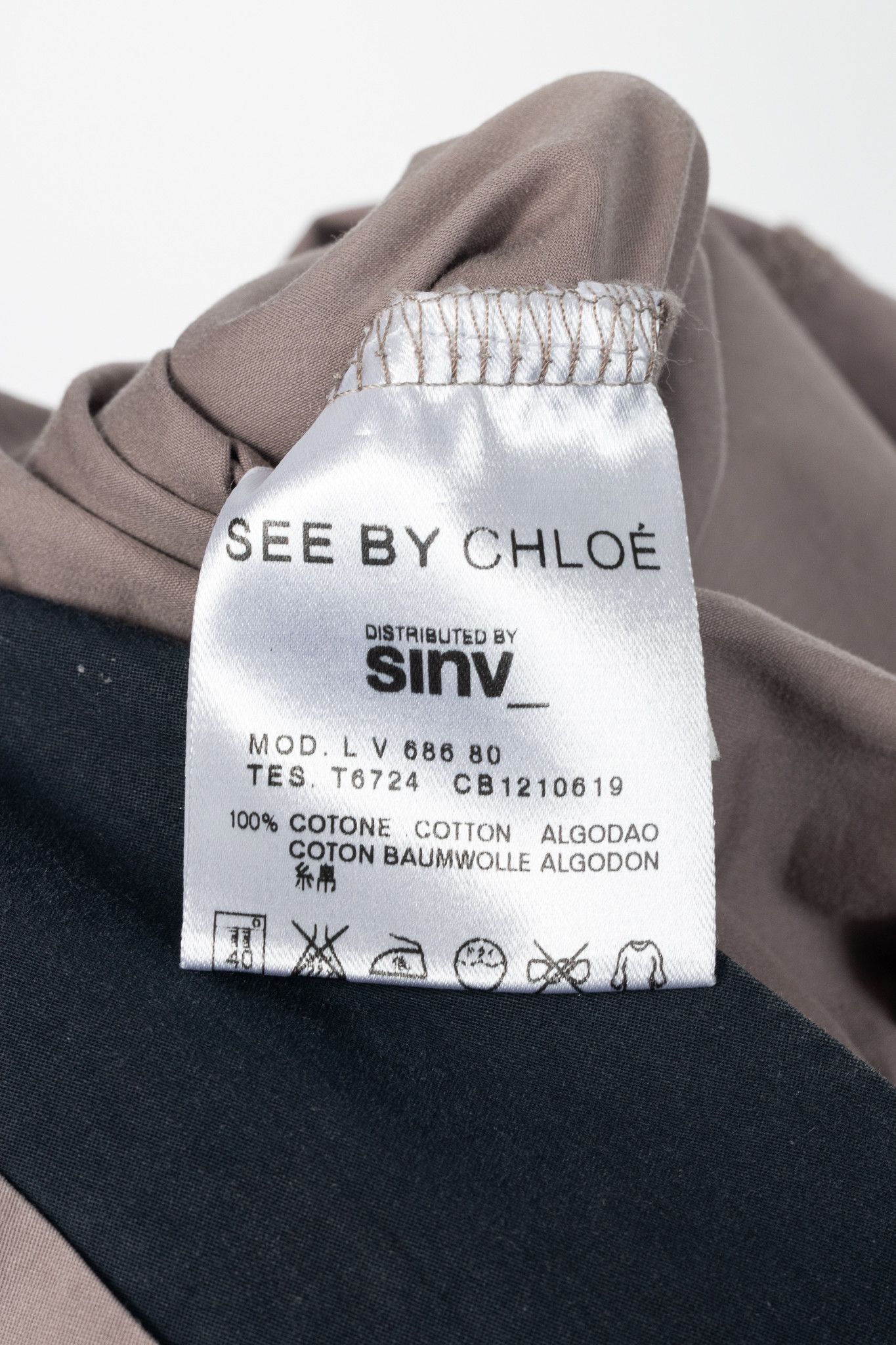 See by Chloe See by Chloe SS11 Mauve Two-Tone Sateen Dress Size M / US 6-8 / IT 42-44 - 8 Thumbnail