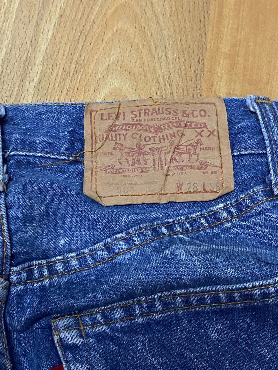 Levi's Vintage Clothing × Vintage Vintage Levi's 501 Selvedge Button 6 Denim Size US 28 / EU 44 - 6 Thumbnail