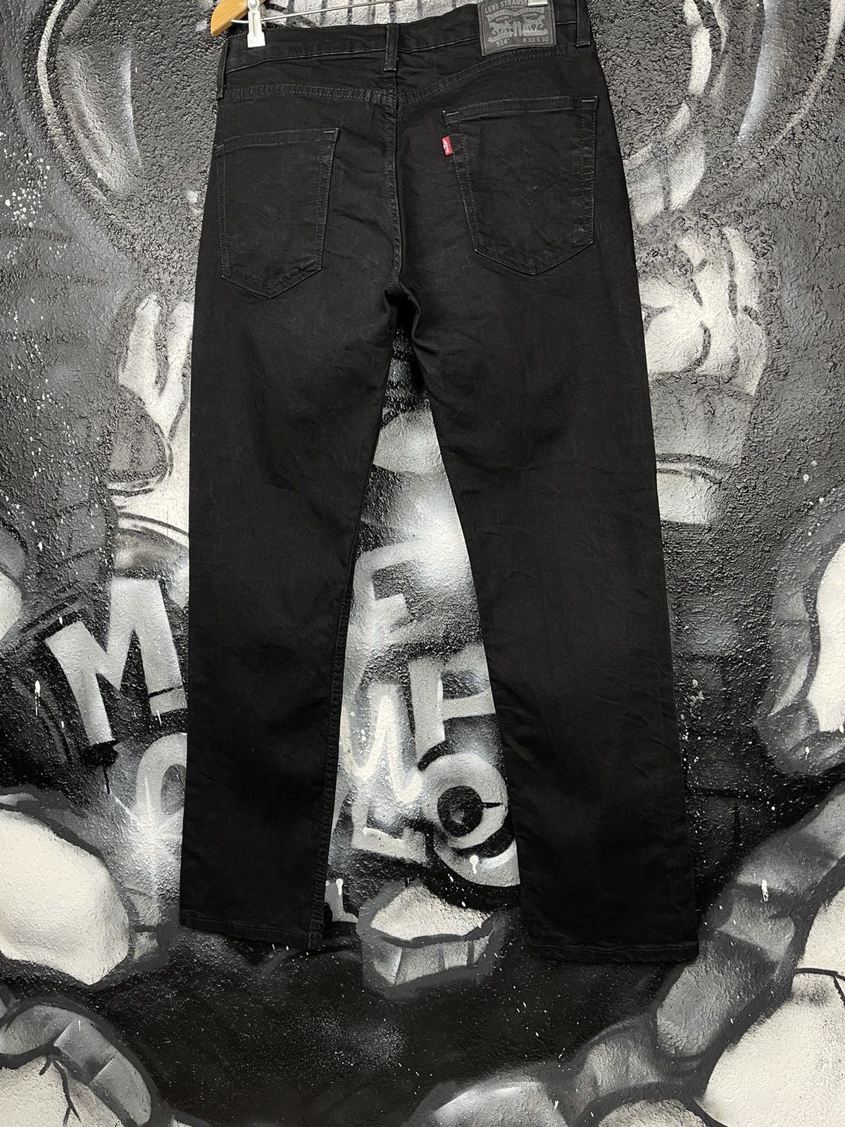 Levi's Levi’s 514 Waterless Black Denim Jeans Men’s Size W33 L32 Size US 33 - 3 Thumbnail