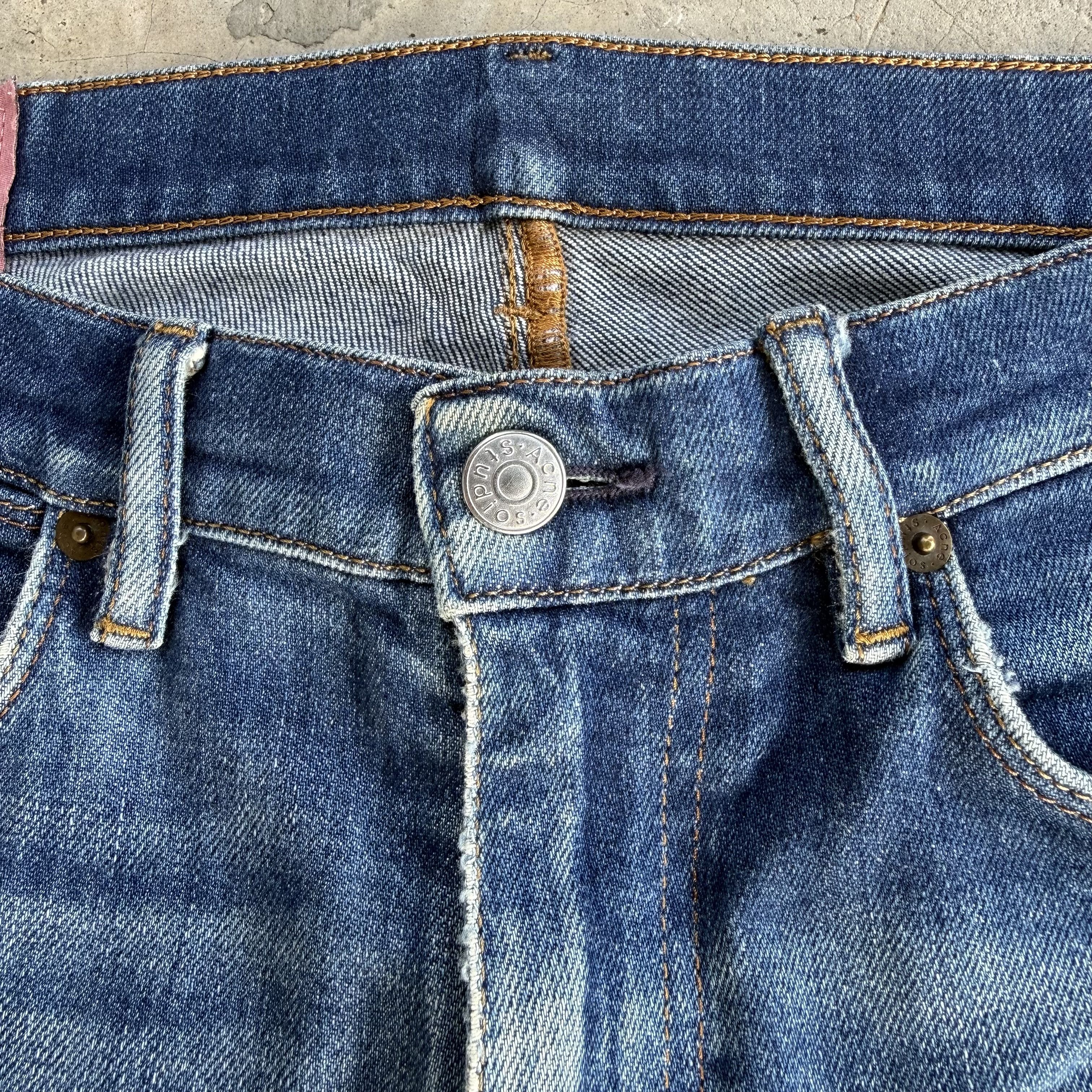 Acne Studios W33 ACNE STUDIO SLIM FADED STONEWASH DENIM JEAN PANTS Size US 33 - 6 Thumbnail