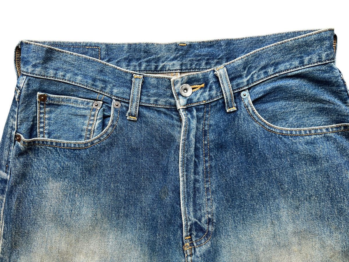 Uniqlo Vintage 90s Uniqlo Distressed Wide Mudwash Jeans 32x29 Size US 32 / EU 48 - 8 Thumbnail