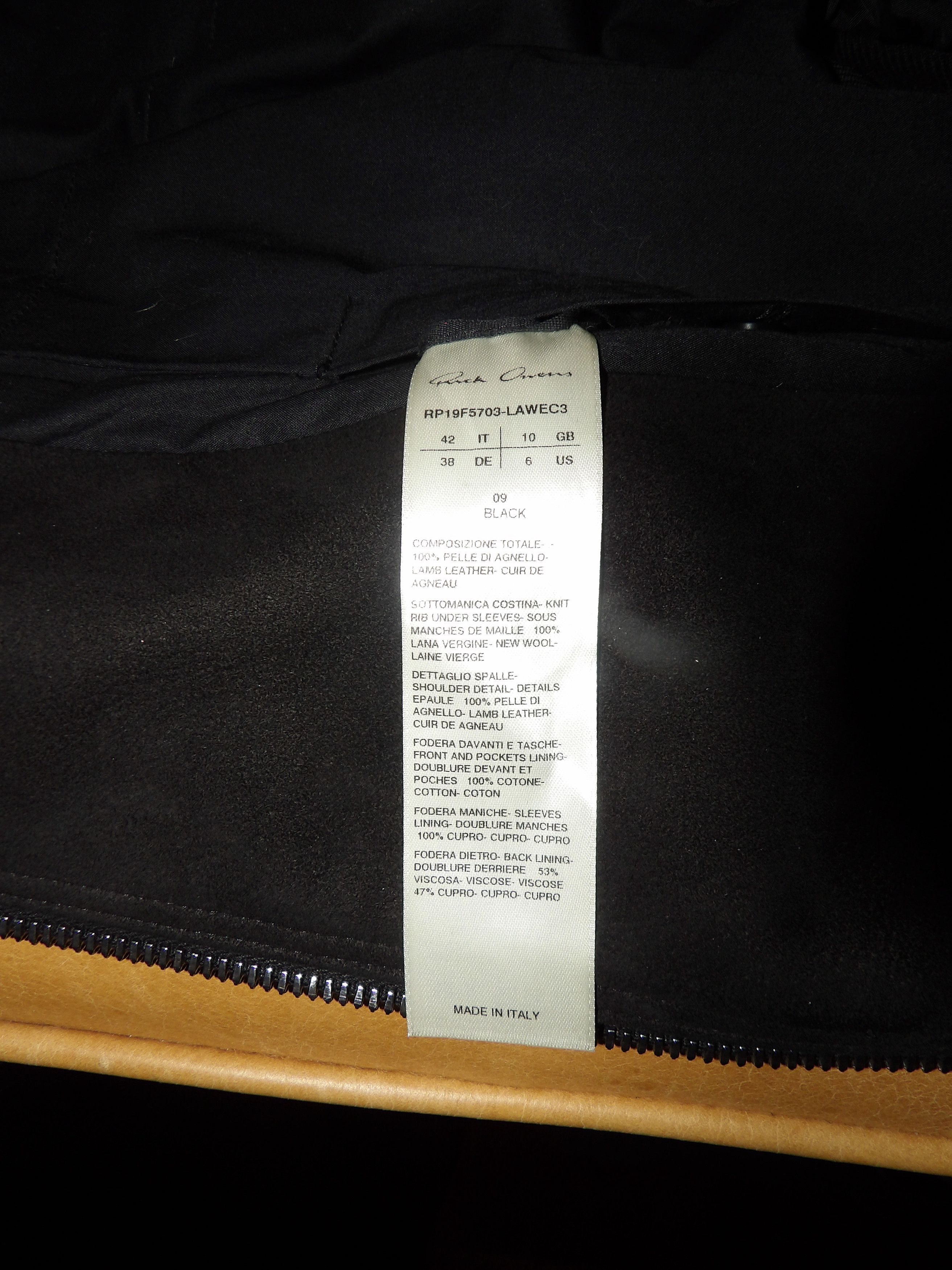 Rick Owens F/W 16 Rick Owens Lamb Leather Biker Jacket Size M / US 6-8 / IT 42-44 - 4 Thumbnail