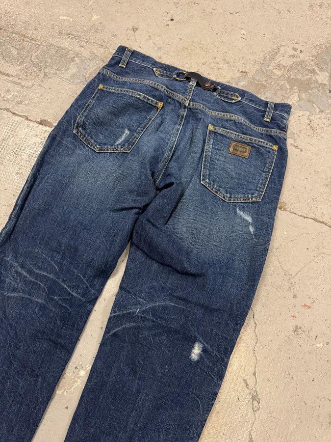 Designer × Dolce & Gabbana × Vintage 2000s Dolce & Gabbana Blue Distressed Denim Jeans Size US 39 - 4 Thumbnail