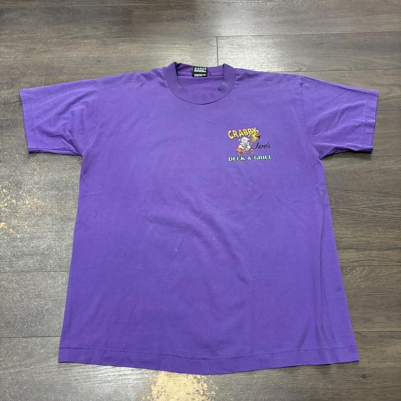 Fruit Of The Loom Vintage crabby joes deck and grill t shirt 90s L Size US L / EU 52-54 / 3 - 2 Thumbnail