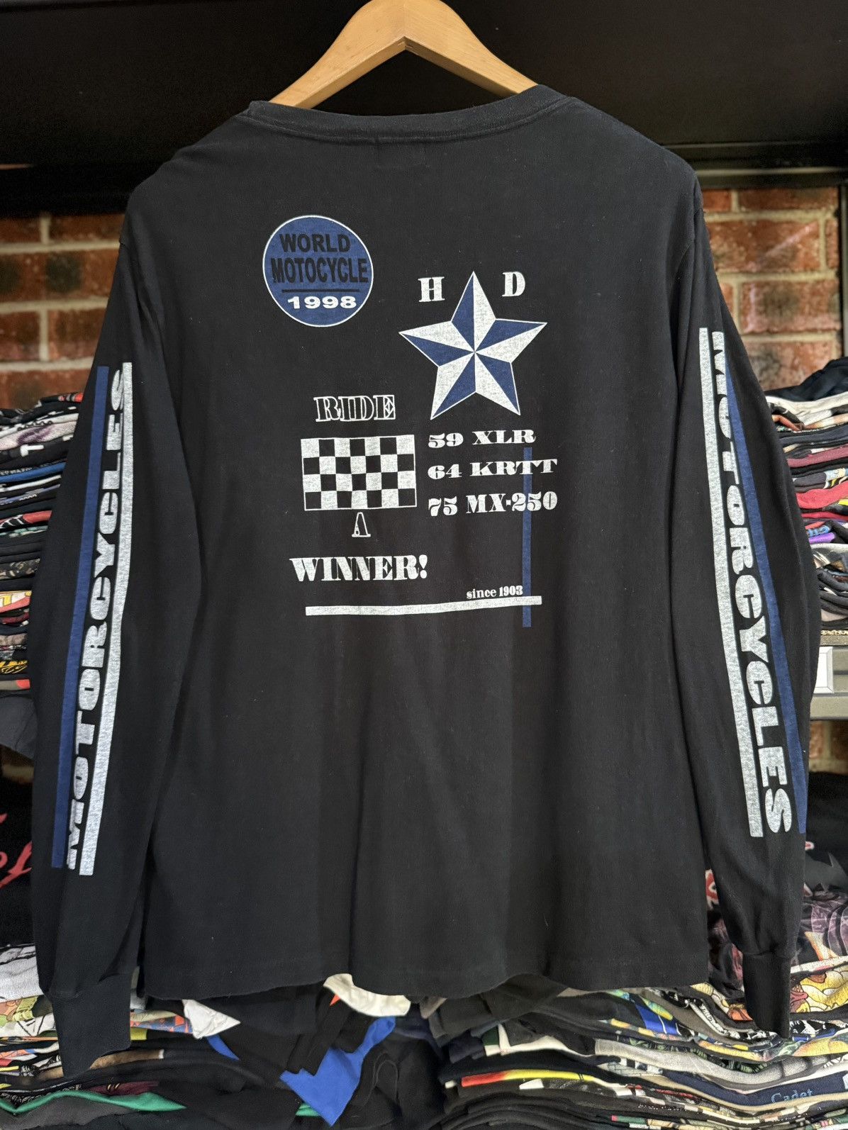 Harley Davidson Vintage 90s Harley Davidson Fit The Biker’s Choice Faded Tee Size US L / EU 52-54 / 3 - 1 Thumbnail