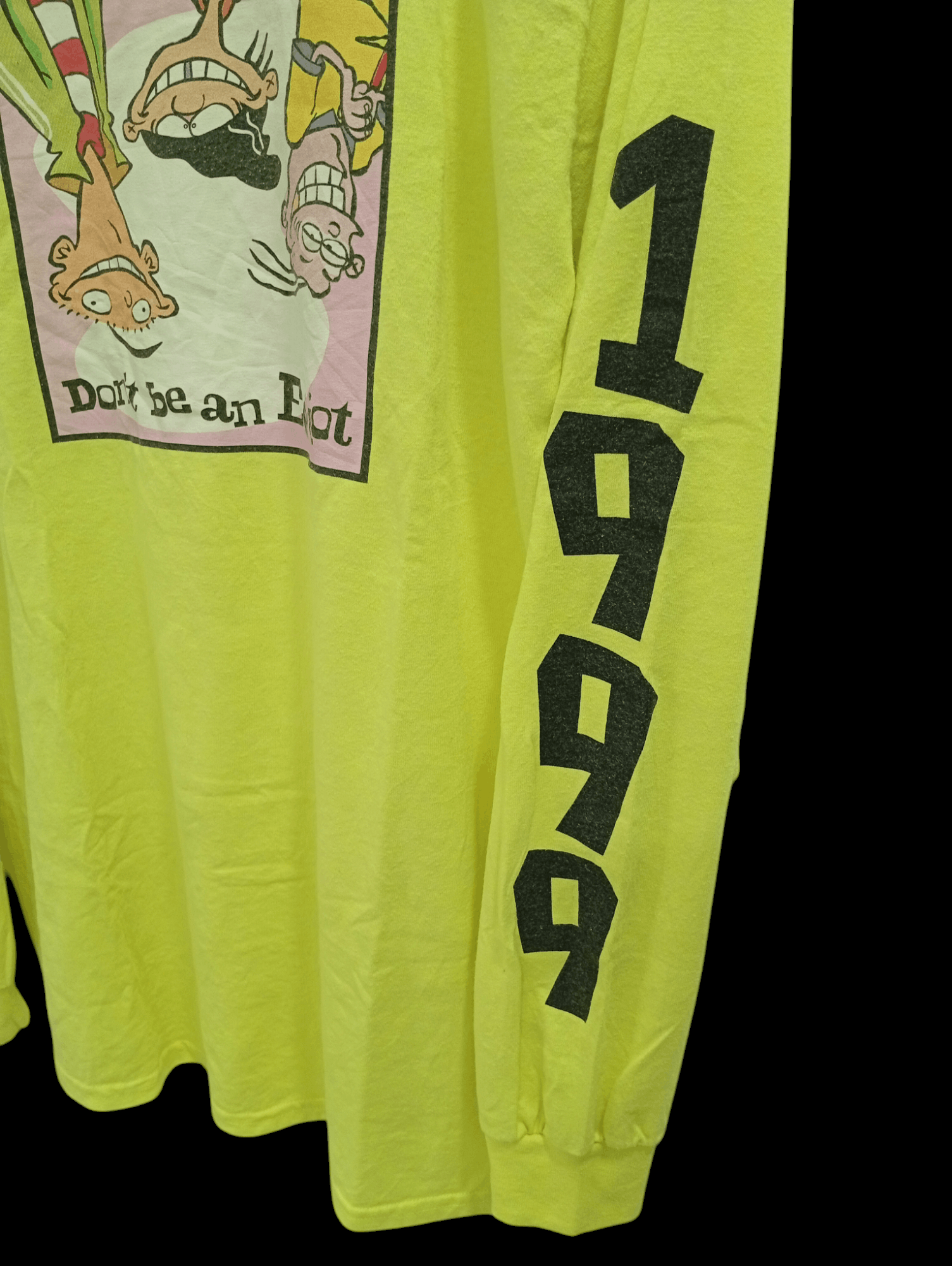 Cartoon Network × Vintage 🔥🔥Ed,Edd N Eddy Don't Be An Ed-iot LS T-Shirt Size US L / EU 52-54 / 3 - 9 Thumbnail