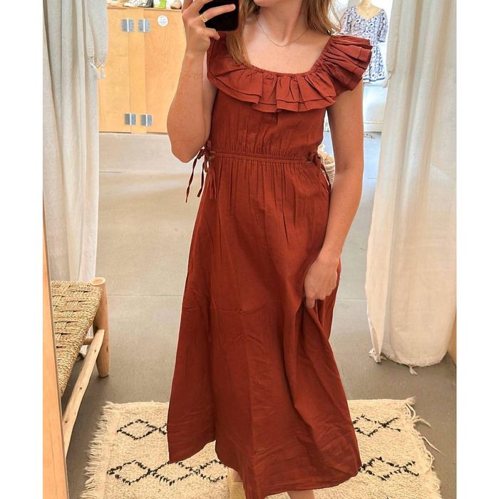 Cleobella CLEOBELLA Daria Dress In Deep Brick Grailed