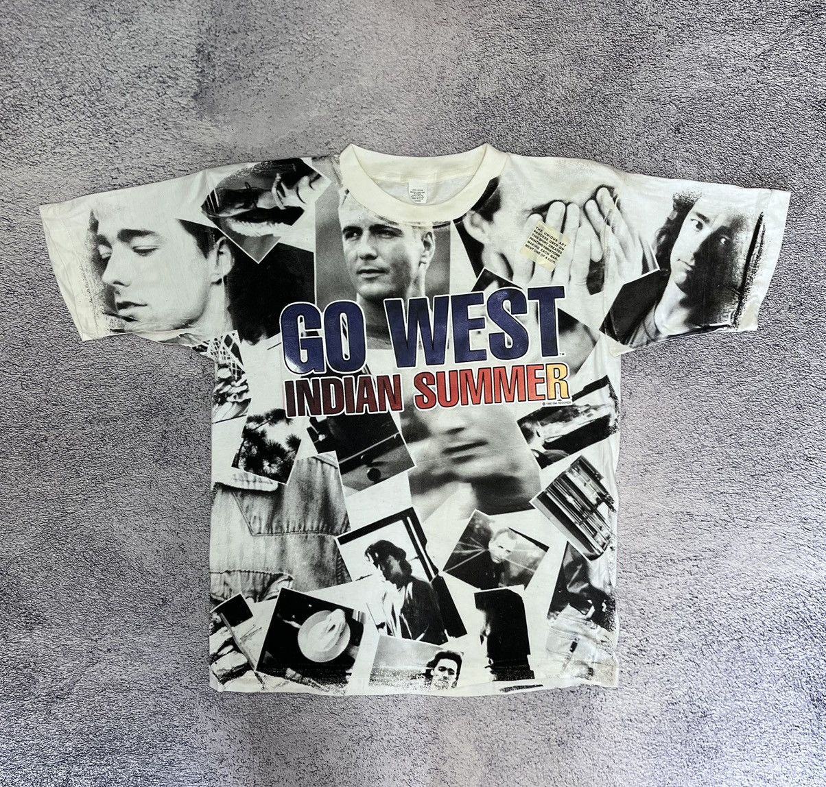 Band Tees Go West Indian Summer 1992 Band T-Shirt Size L USA VTG EMI Size US L / EU 52-54 / 3 - 1 Thumbnail