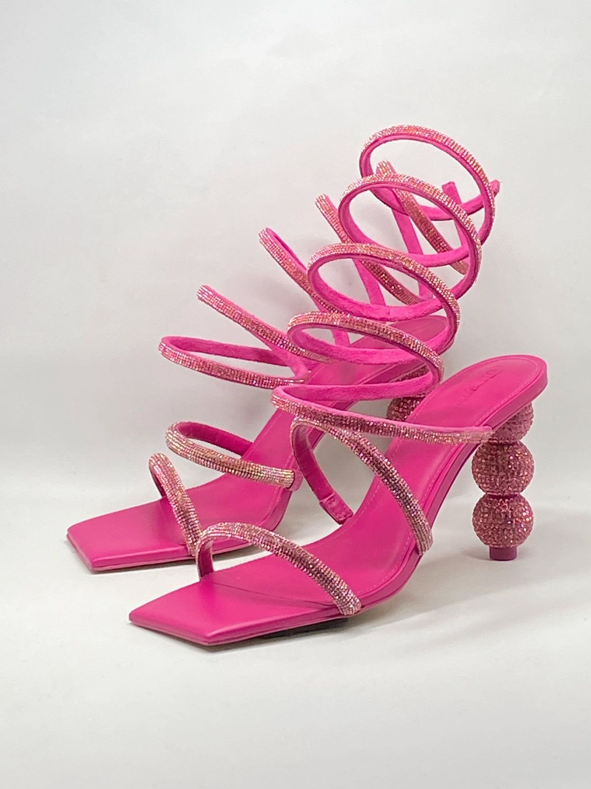 Cult Gaia Lislie Crystal Wrap Sandals size 39