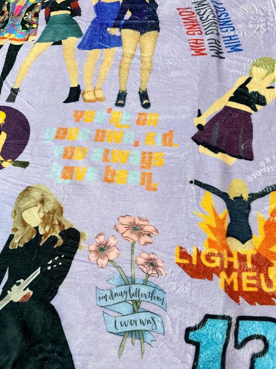 Other Taylor Swift Eras Tour Fleece Throw Blanket Size ONE SIZE - 5 Thumbnail