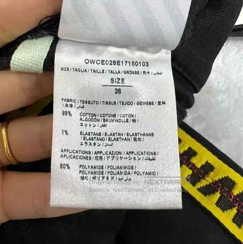Off-White Off-White Black Cotton Midi Skirt for Women . Size 28" / US 6 / IT 42 - 4 Thumbnail