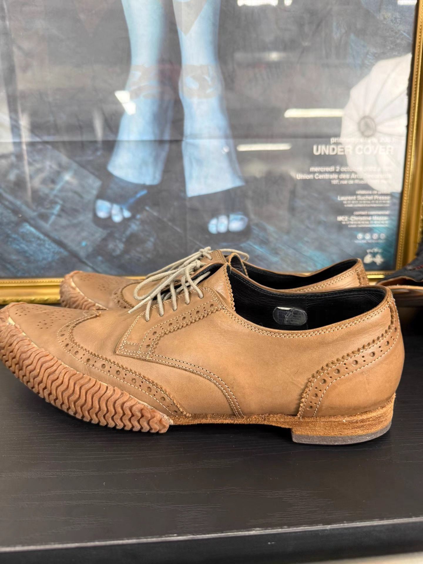 Maison MIHARA YASUHIRO Mihara Yasuhiro Engraved Guardrail Leather Shoes K20 Size US 9.5 / EU 42-43 - 4 Thumbnail