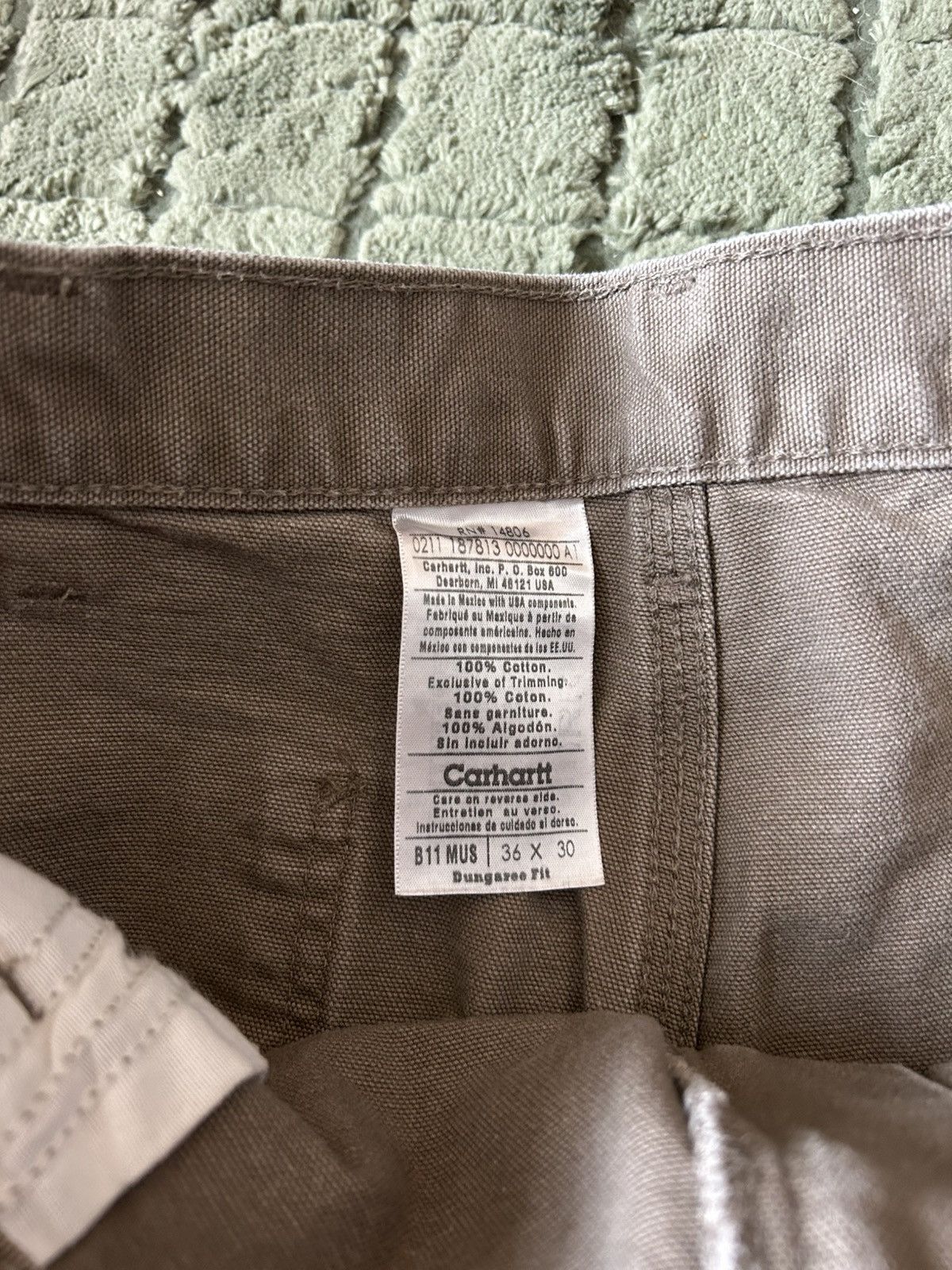 Carhartt Taupe Vintage Carhartt Carpenter Pant Size US 34 / EU 50 - 3 Thumbnail